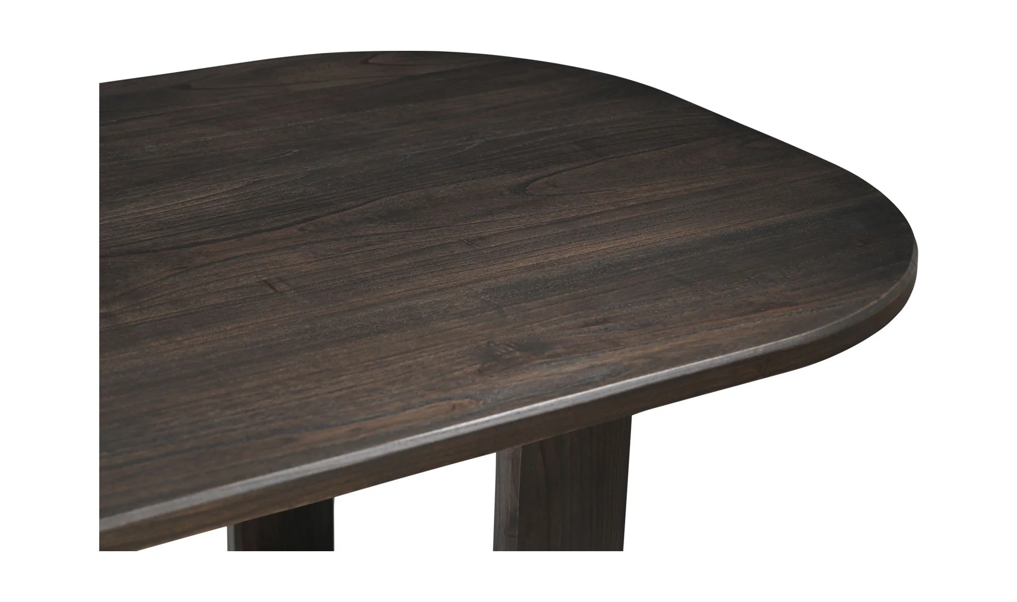 Moe's Home Glenn Oval Dining Table Dark Brown - Image 10