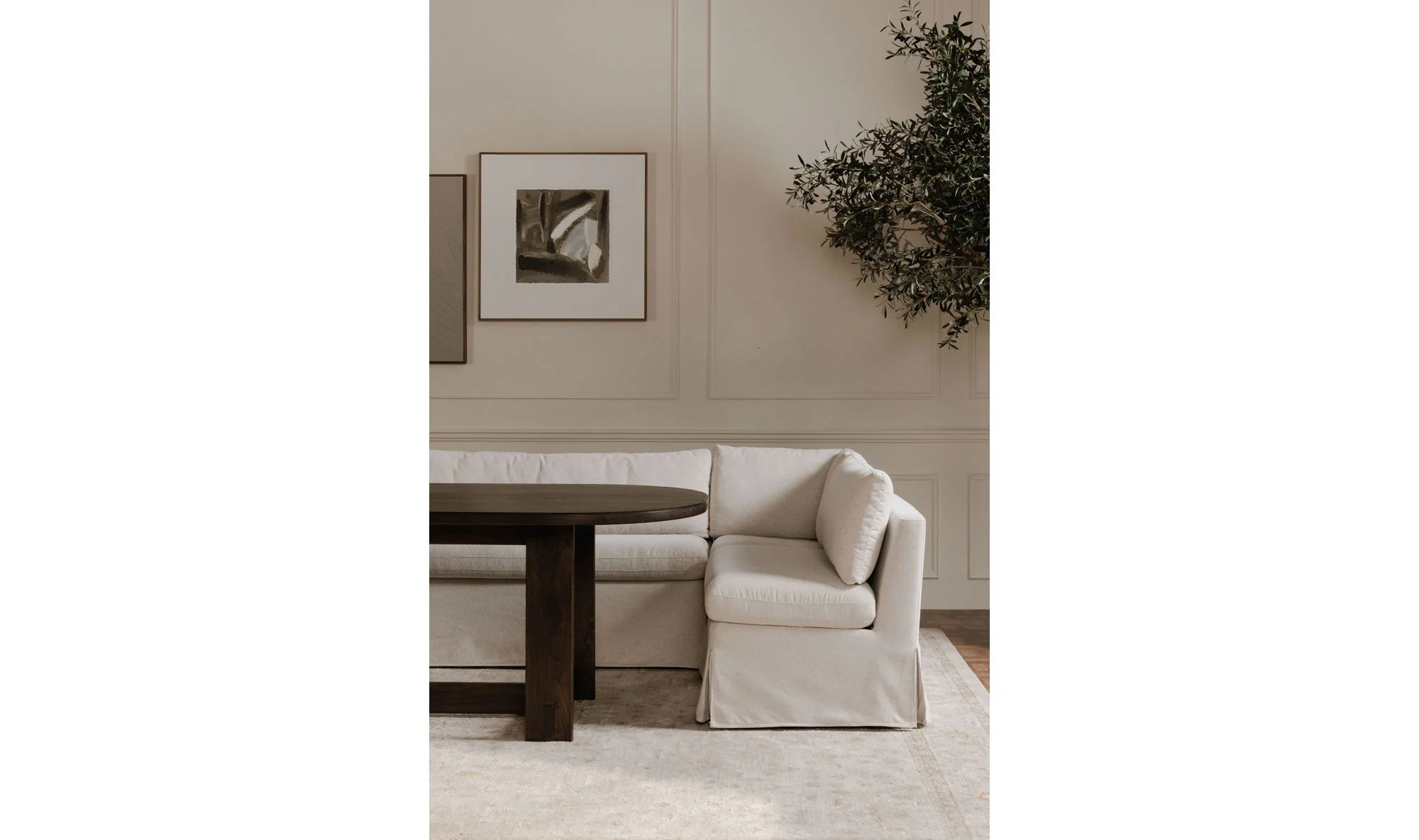 Moe's Home Glenn Oval Dining Table Dark Brown - Image 4