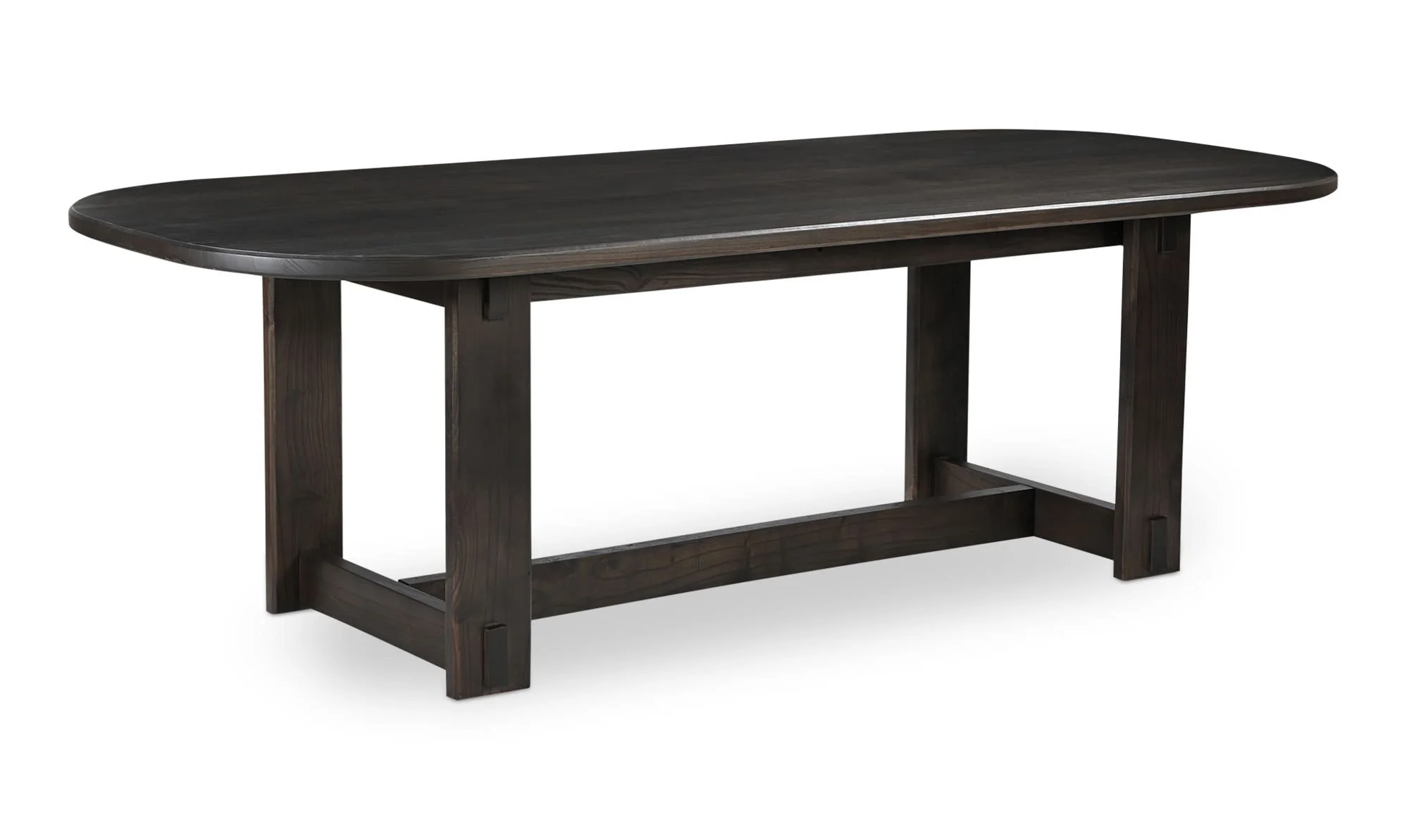 Moe's Home Glenn Oval Dining Table Dark Brown - Image 5