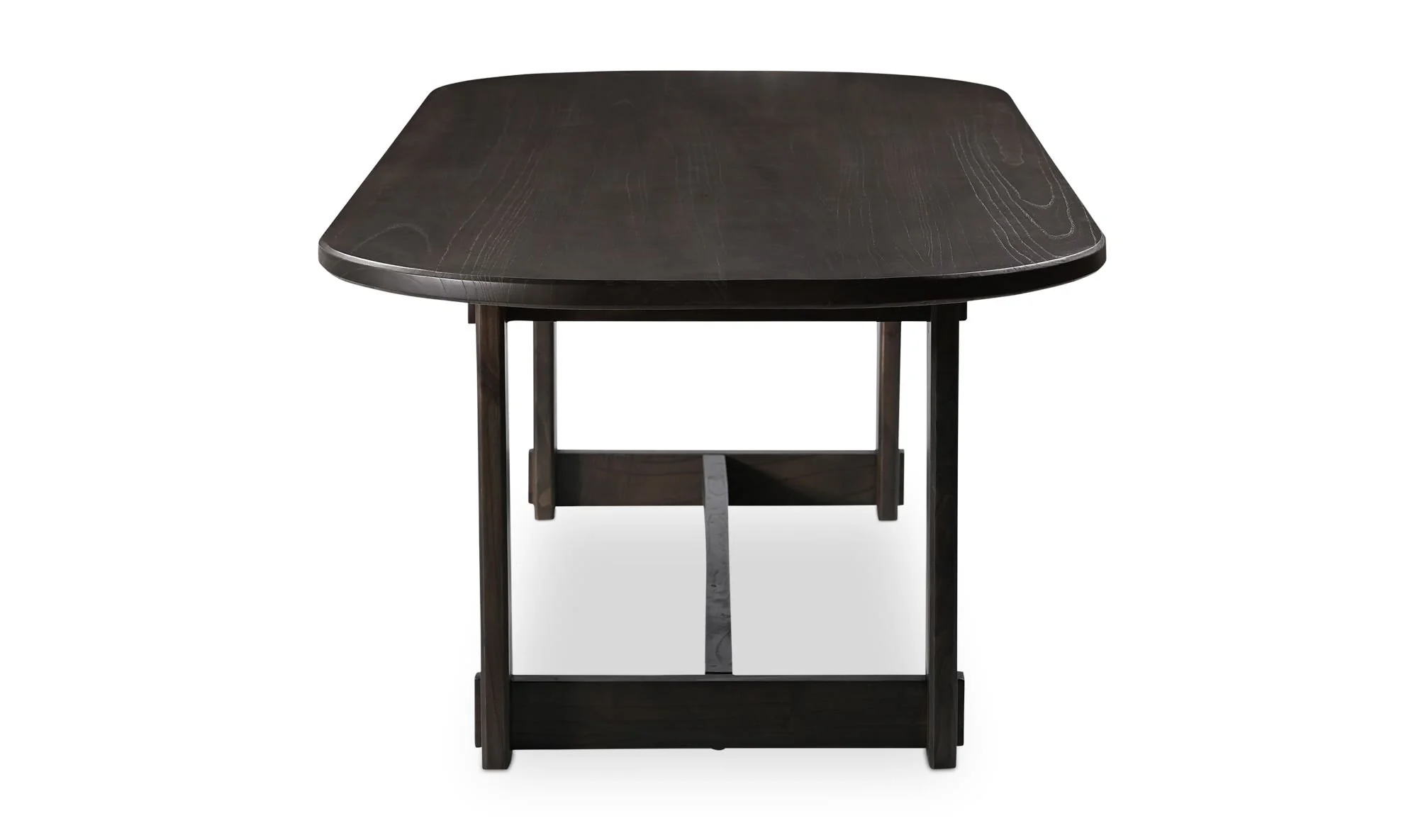 Moe's Home Glenn Oval Dining Table Dark Brown - Image 6