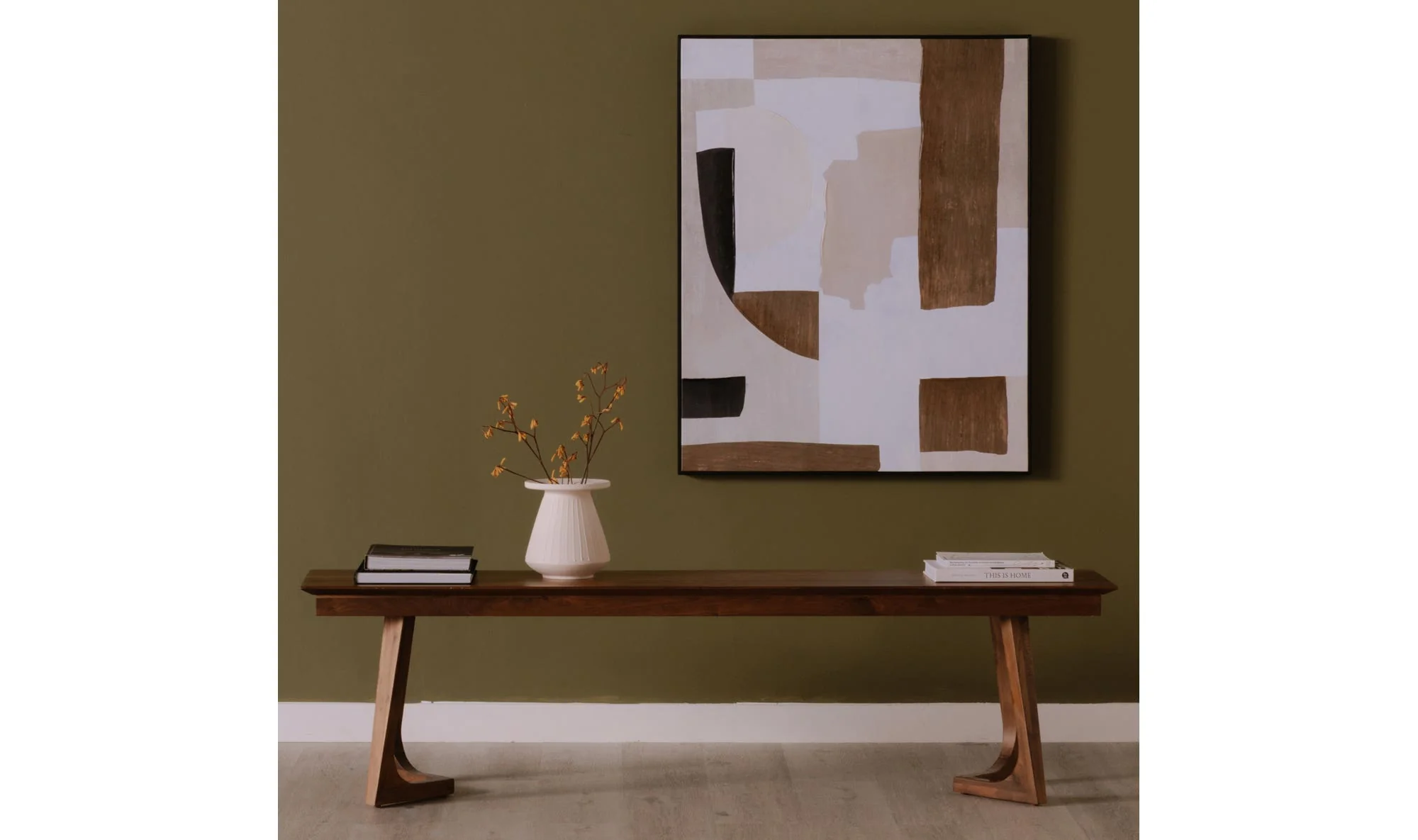 Moe's Home Godenza Bench Brown - Image 2