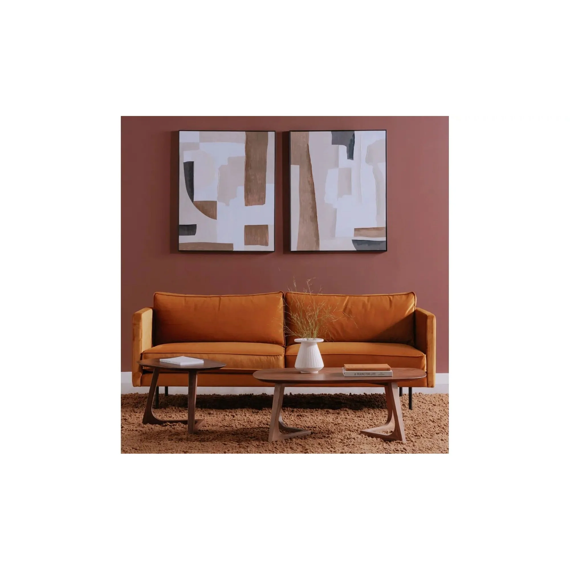 Moe's Home Godenza Brown Walnut Wood End Table - Image 2