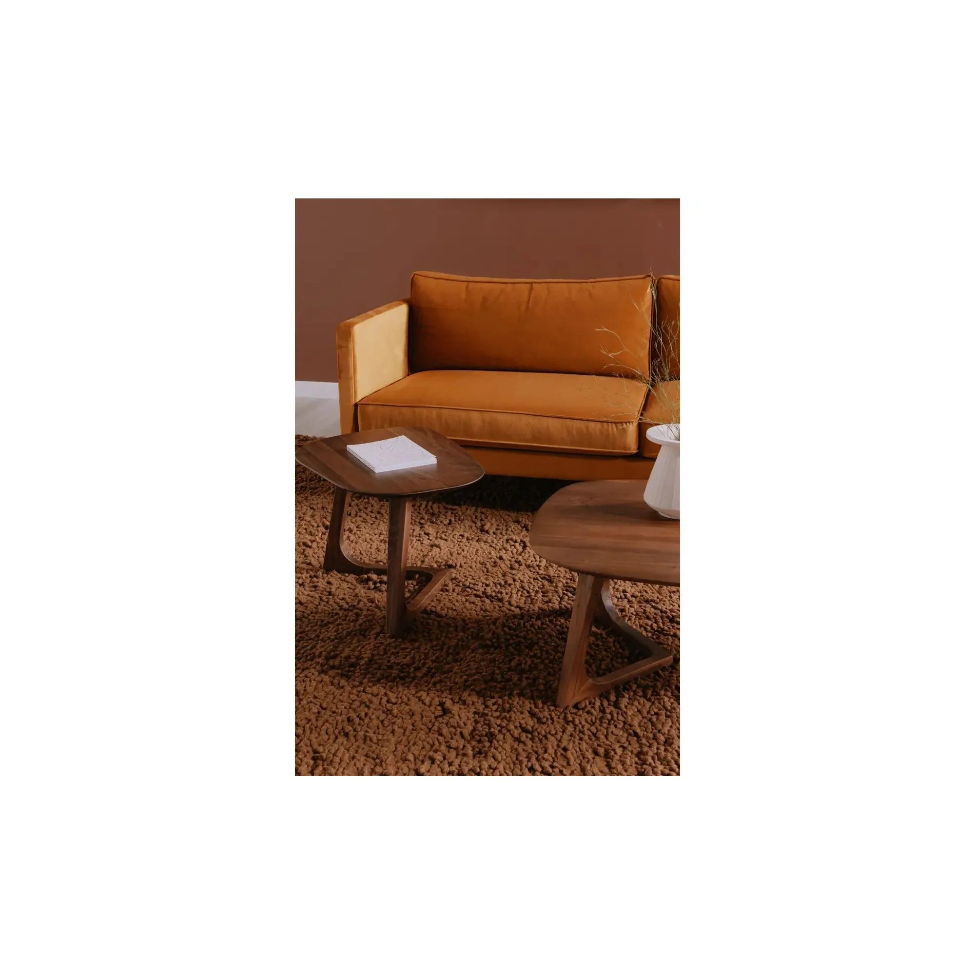 Moe's Home Godenza Brown Walnut Wood End Table - Image 3