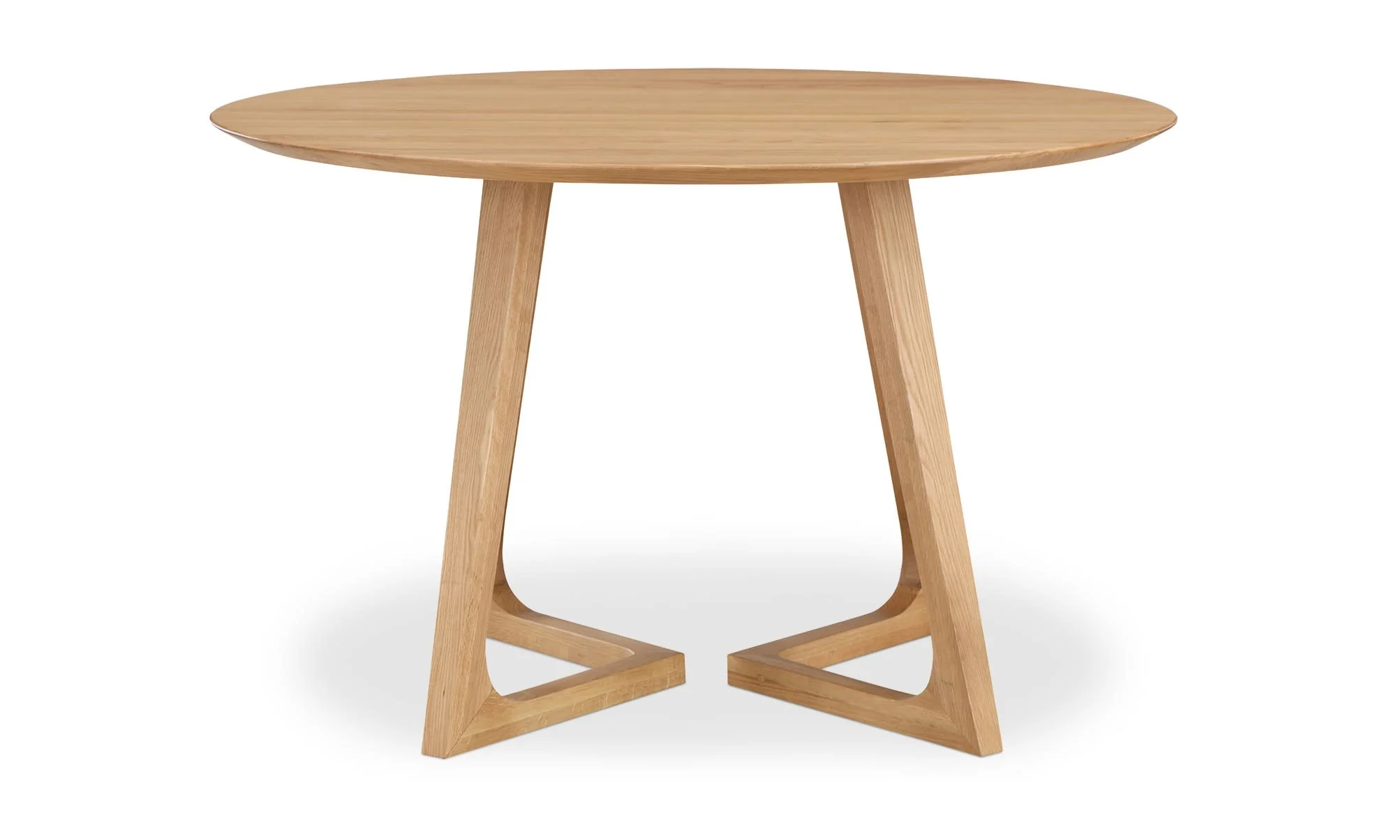 Moe's Home Godenza Round Dining Table Natural Oak