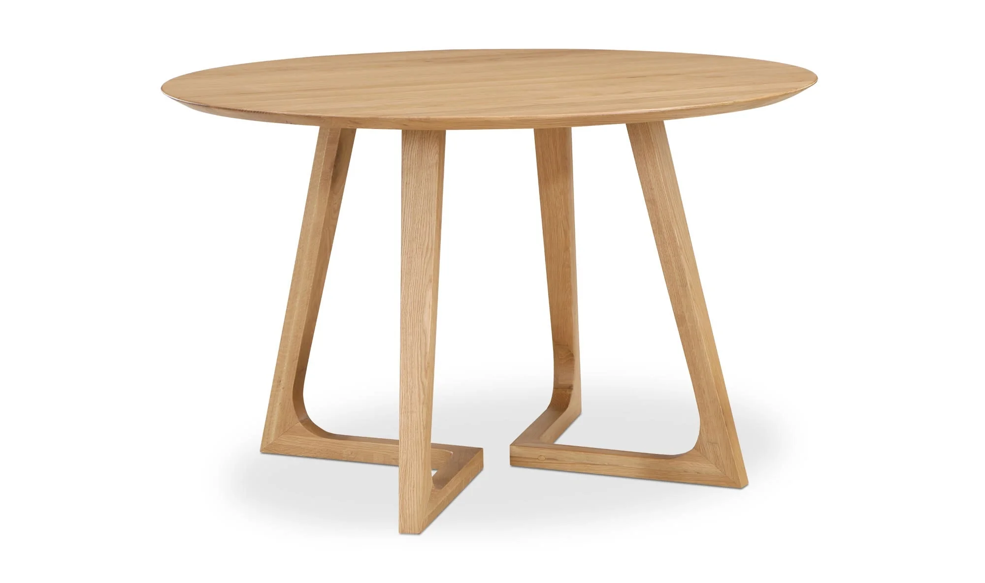 Moe's Home Godenza Round Dining Table Natural Oak - Image 5