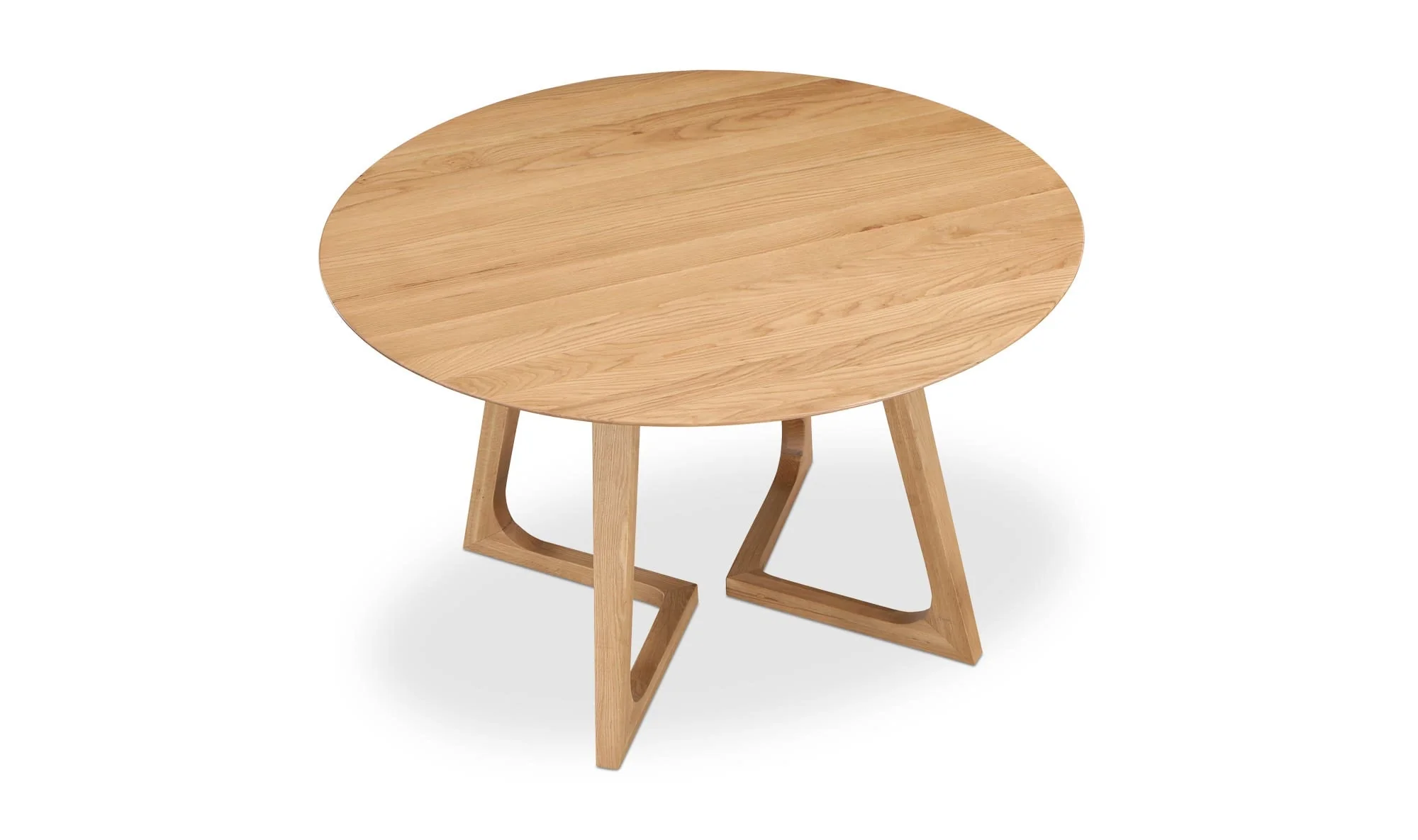 Moe's Home Godenza Round Dining Table Natural Oak - Image 7