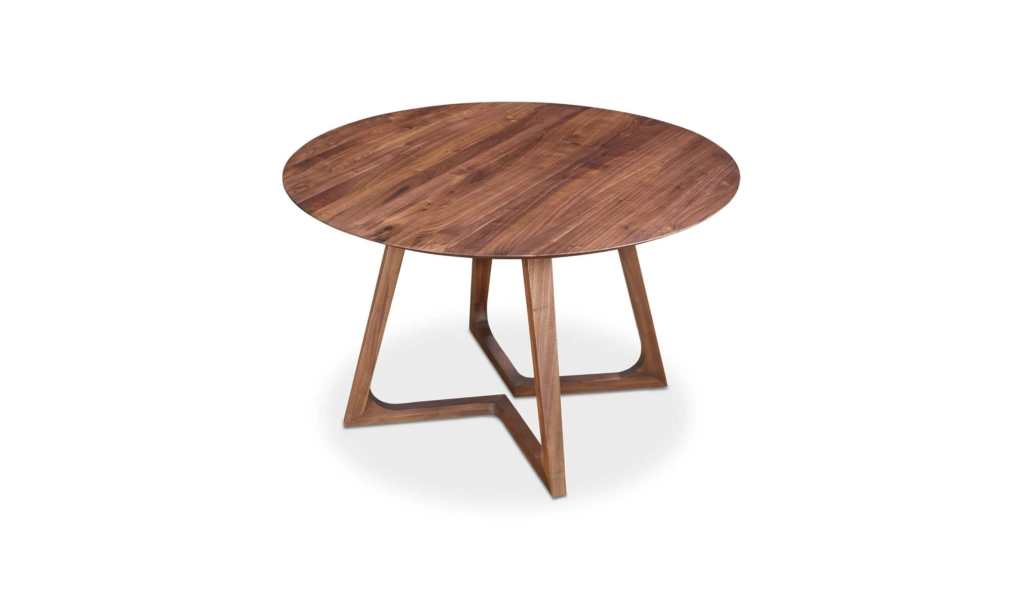 Moe's Home Godenza Round Dining Table Walnut - Image 6