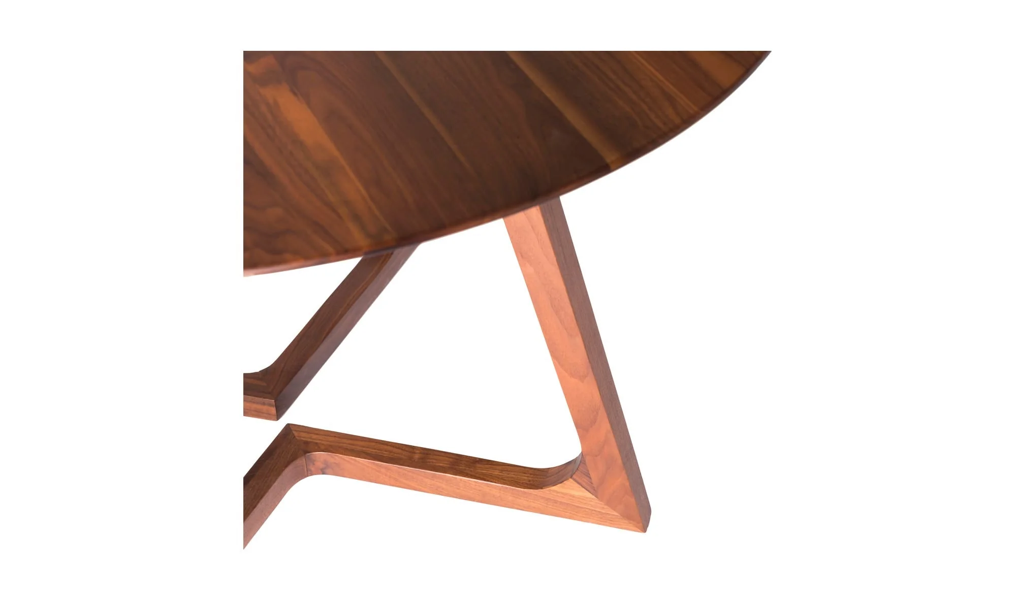 Moe's Home Godenza Round Dining Table Walnut - Image 7