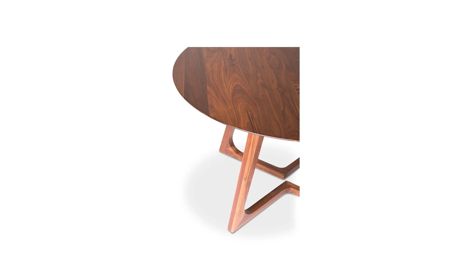Moe's Home Godenza Round Dining Table Walnut - Image 8