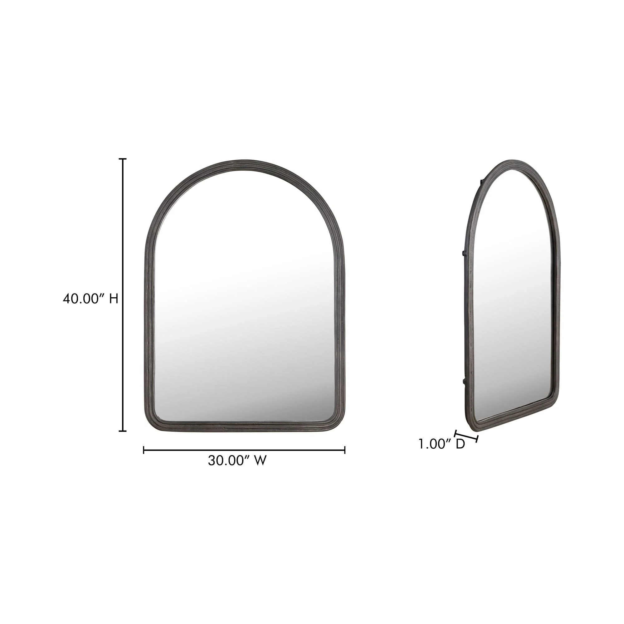Moe's Home Granger Mirror Black - Image 6