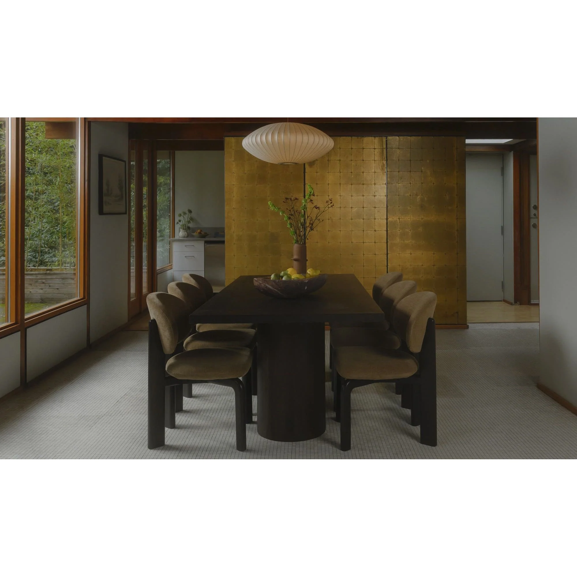 Moe's Home Hadley Dining Table Small Warm Brown - Image 3