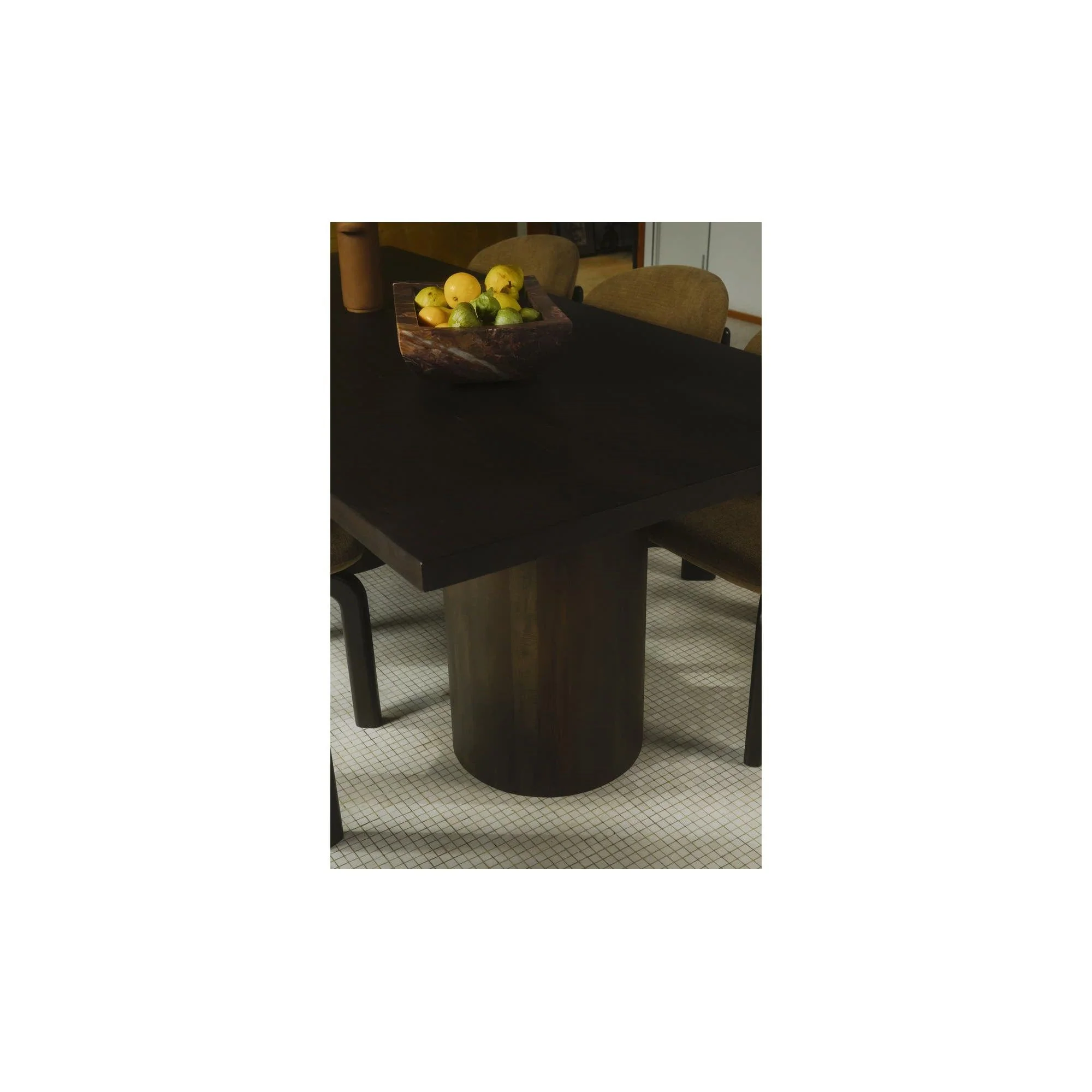 Moe's Home Hadley Dining Table Small Warm Brown - Image 4