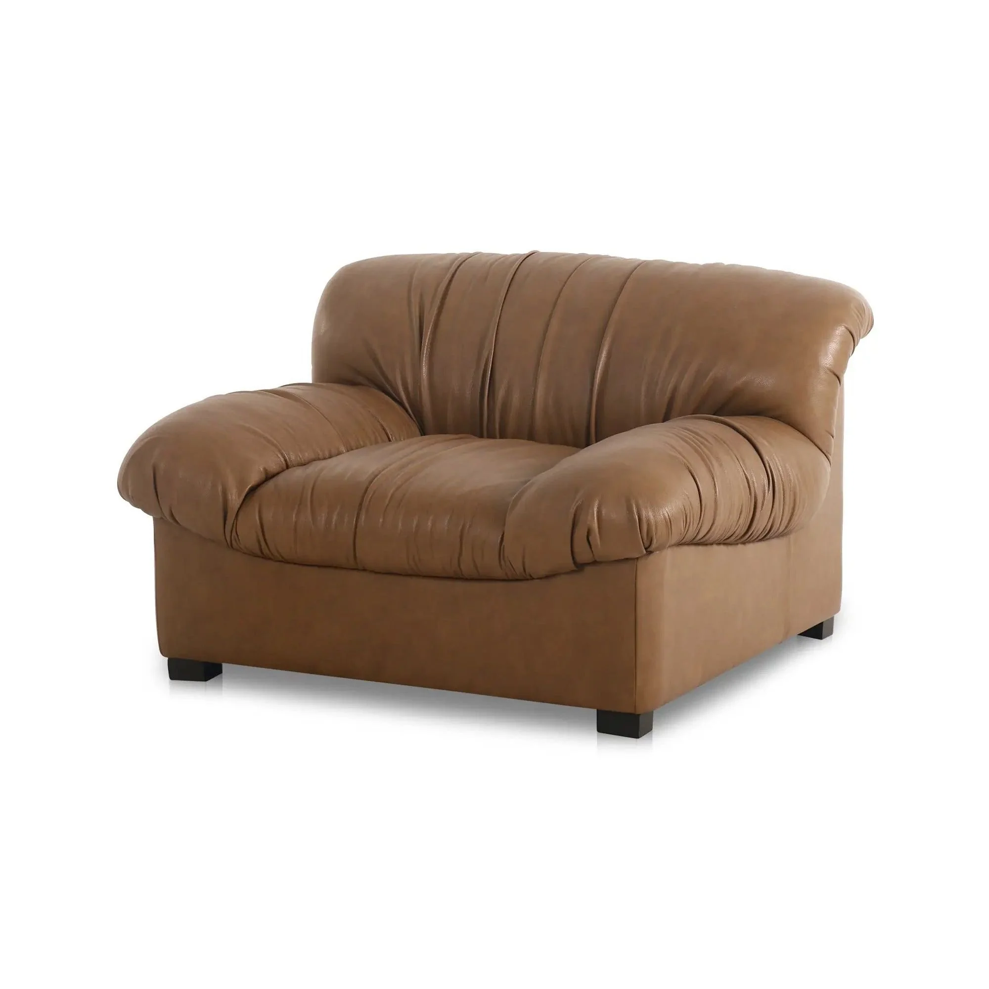 Moe's Home Collection Halston Tan Leather Lounge Chair - Image 8