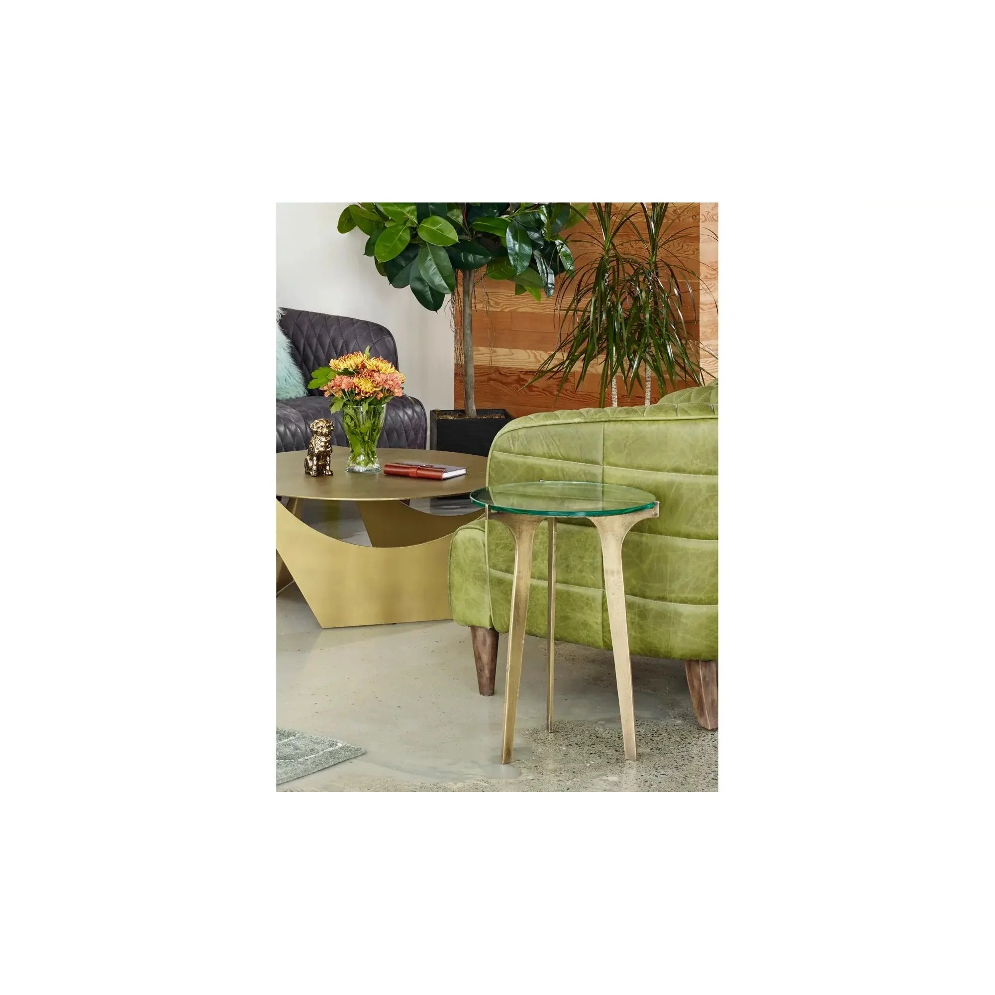 Moe's Home Collection Halvorsen Brass Accent Table - Image 2
