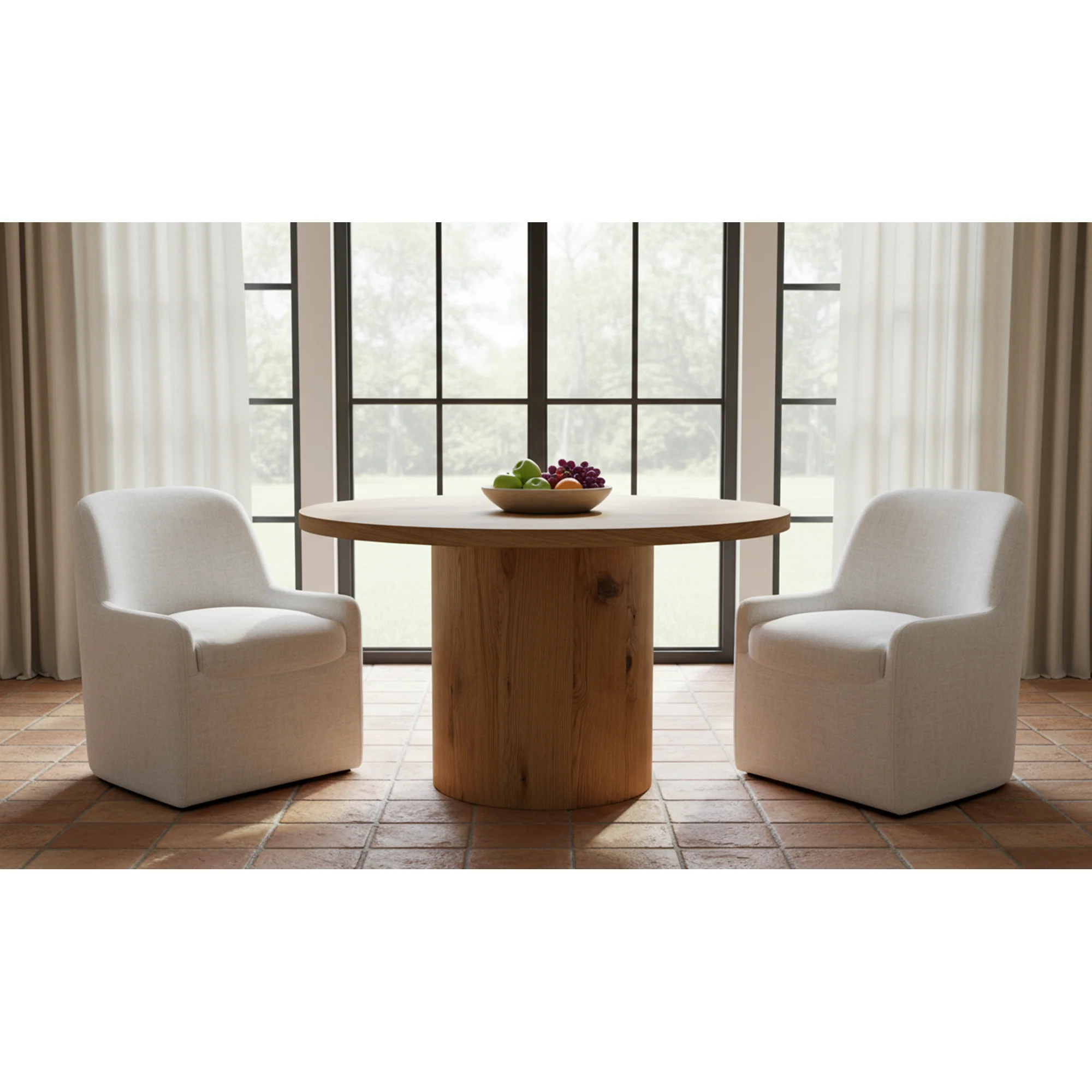 Moe's Home Hansen Dining Table Rustic Oak - Image 2