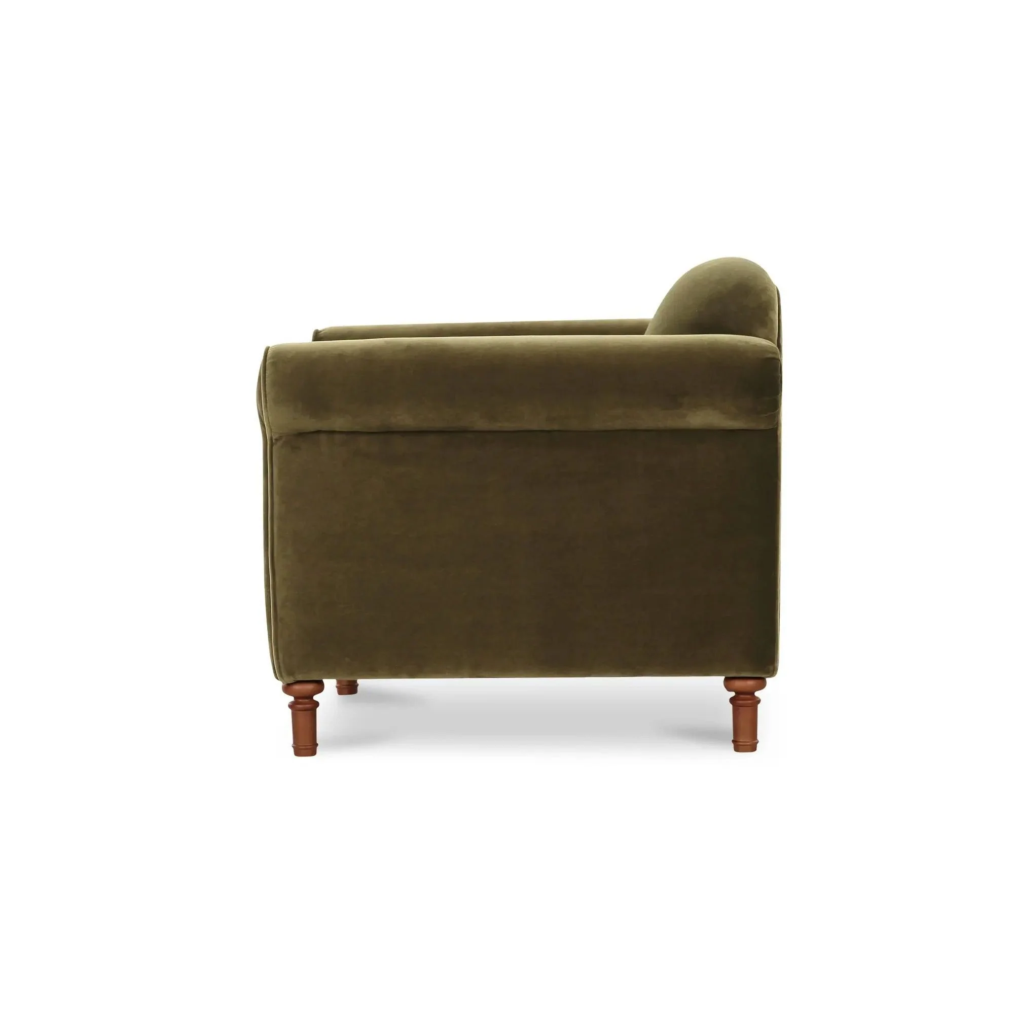 Moe's Home Collection Harmony Green Faux Mohair Accent Chair - Image 4