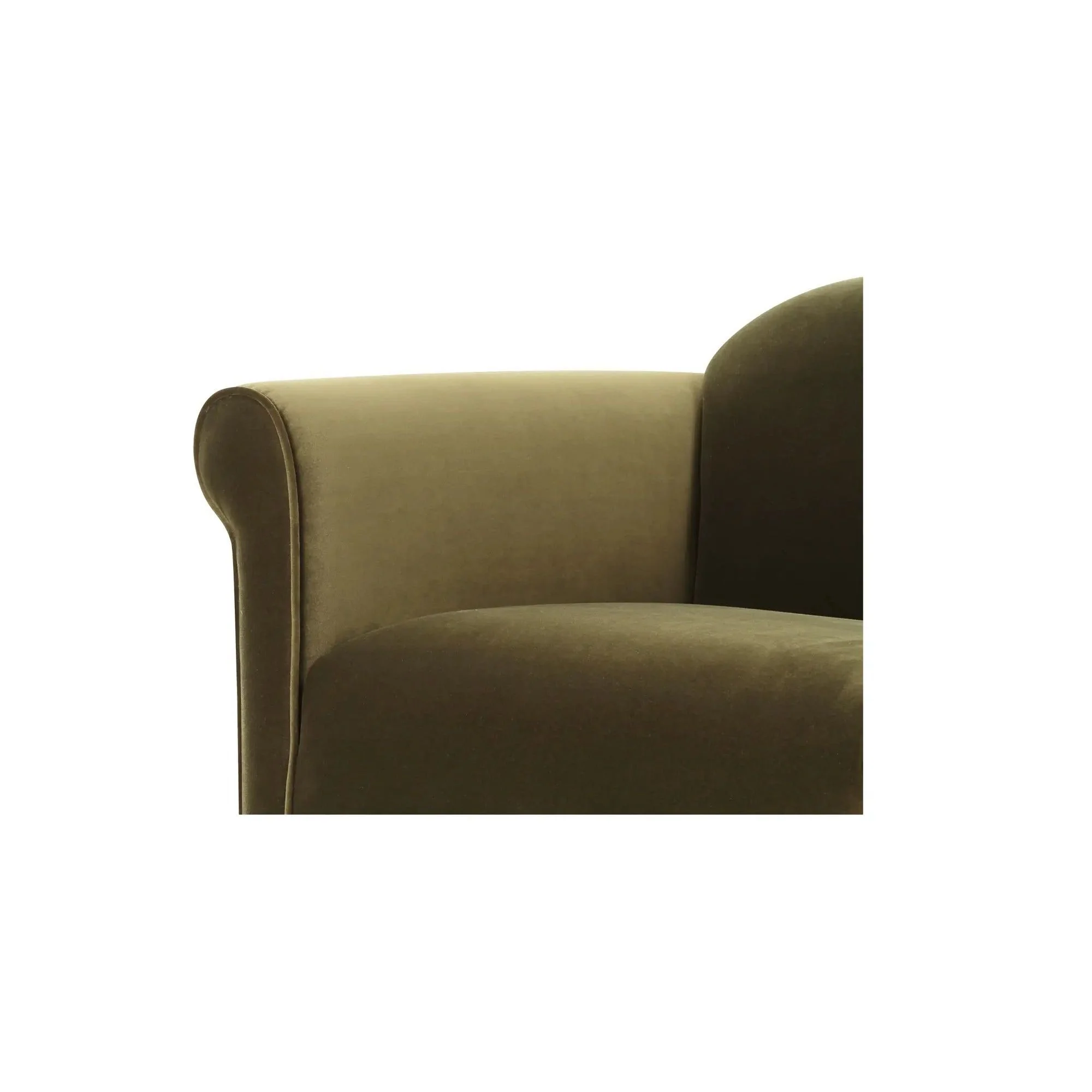 Moe's Home Collection Harmony Green Faux Mohair Accent Chair - Image 7