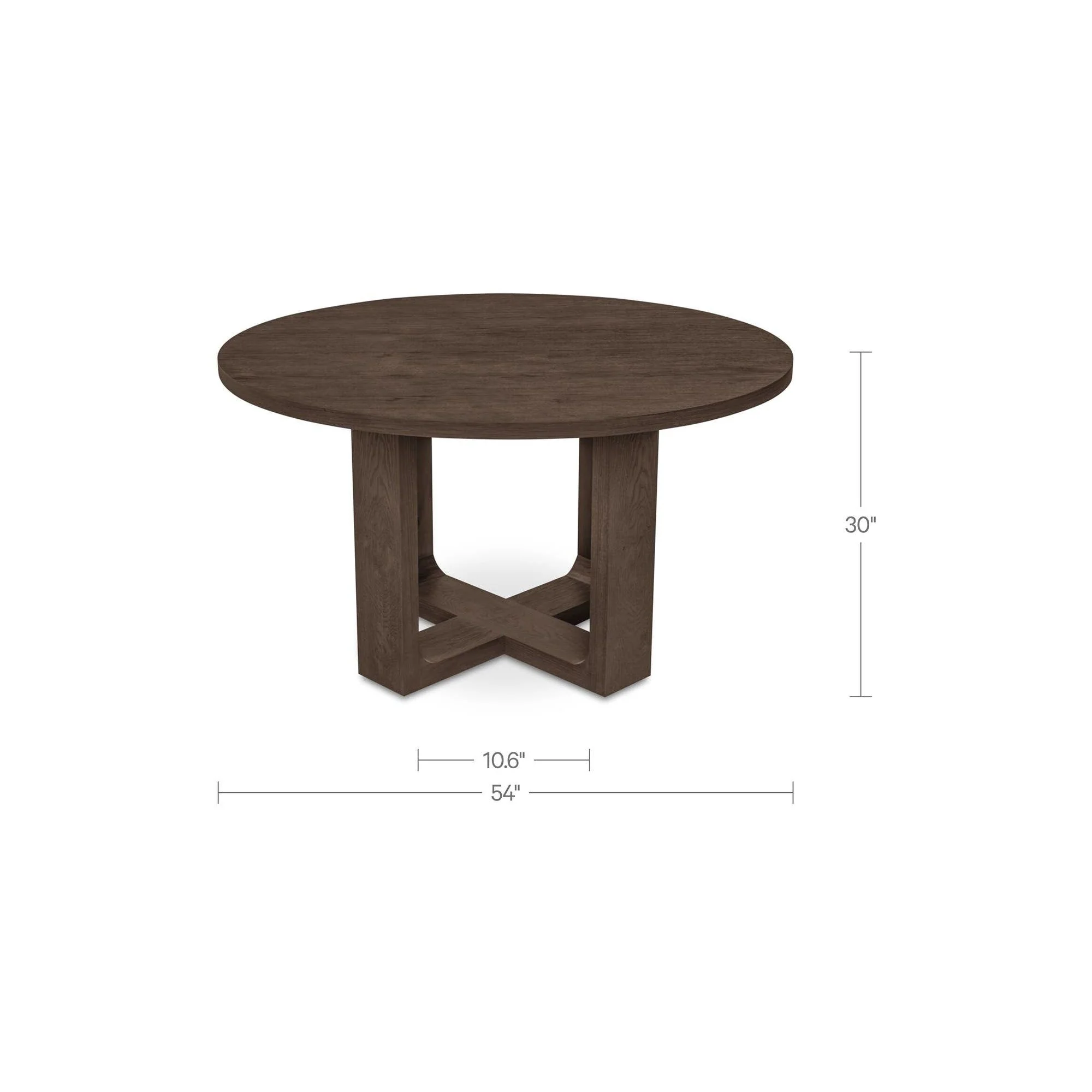 Moe's Home Hayes Dining Table Rustic Brown - Image 8
