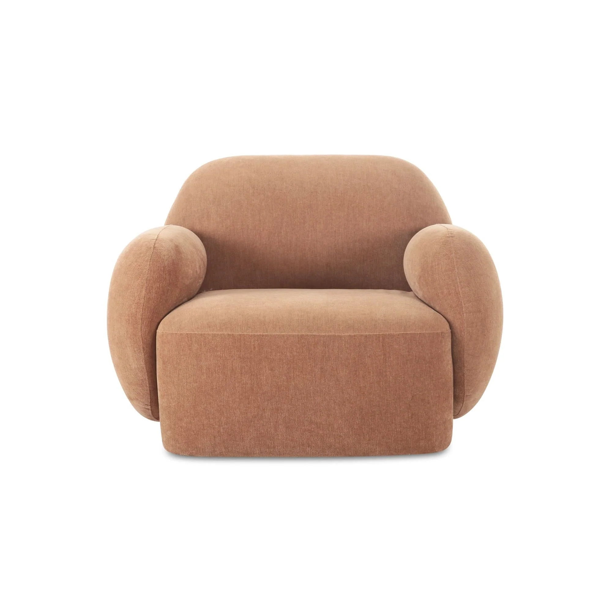 Moe's Home Collection Hazel Copper Velvet Lounge Chair