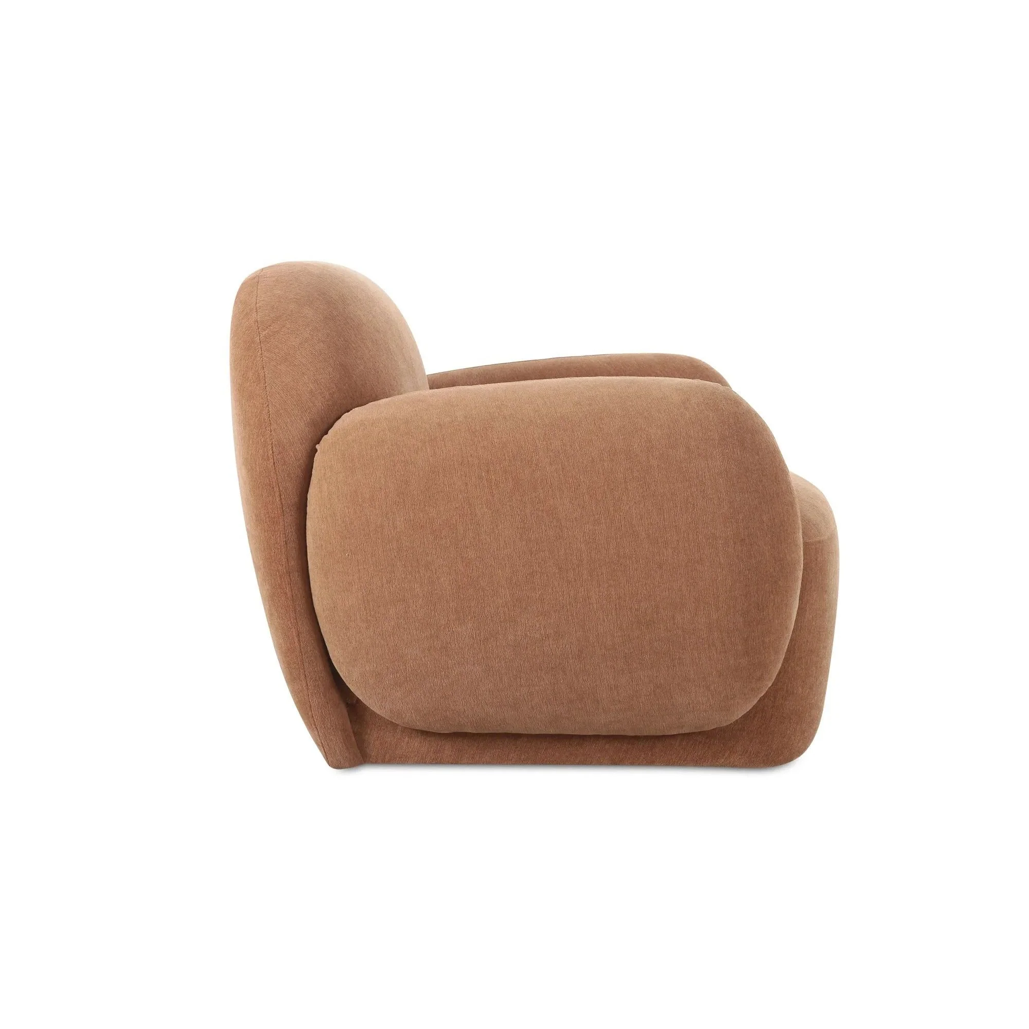Moe's Home Collection Hazel Copper Velvet Lounge Chair - Image 5