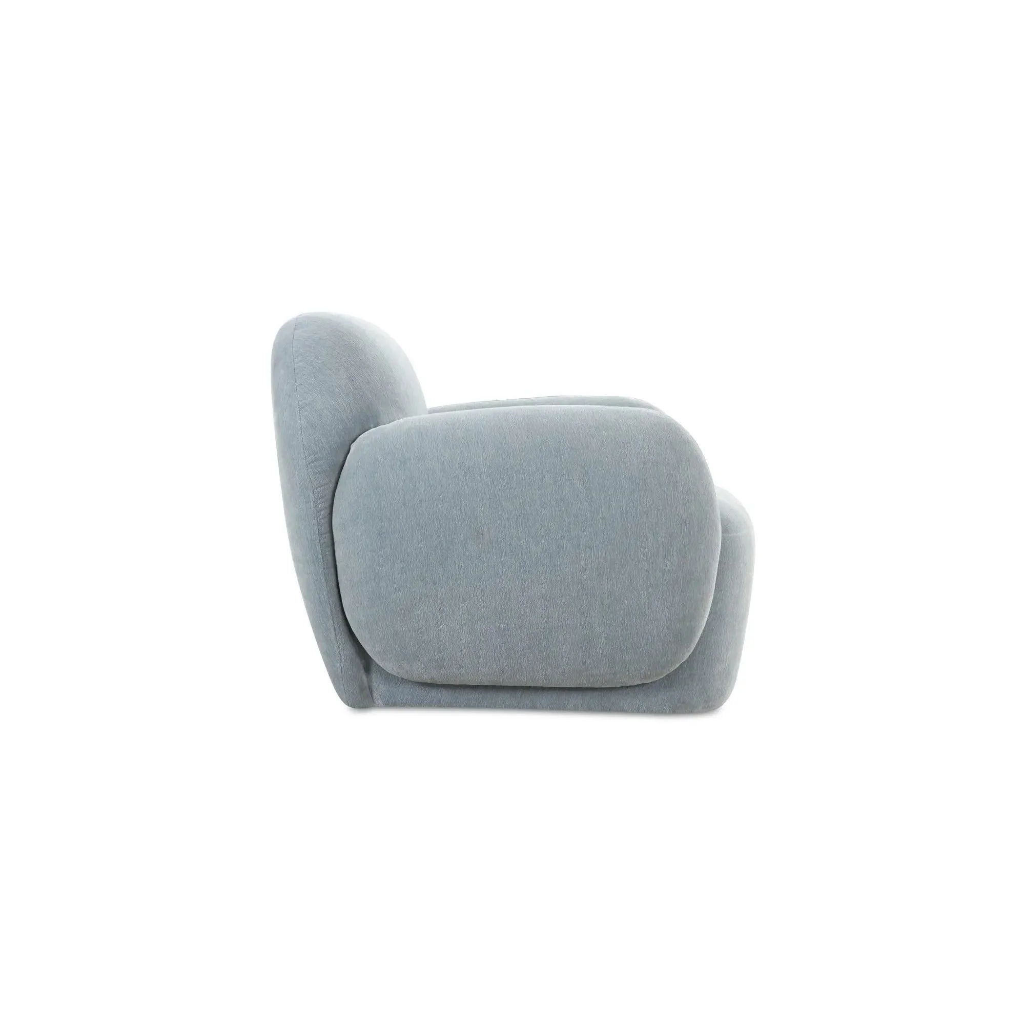 Moe's Home Collection Hazel Light Blue Lounge Chair - Image 4