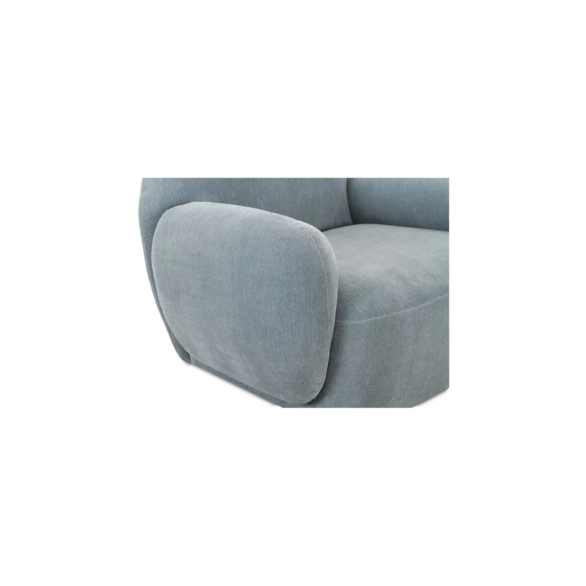 Moe's Home Collection Hazel Light Blue Lounge Chair - Image 7