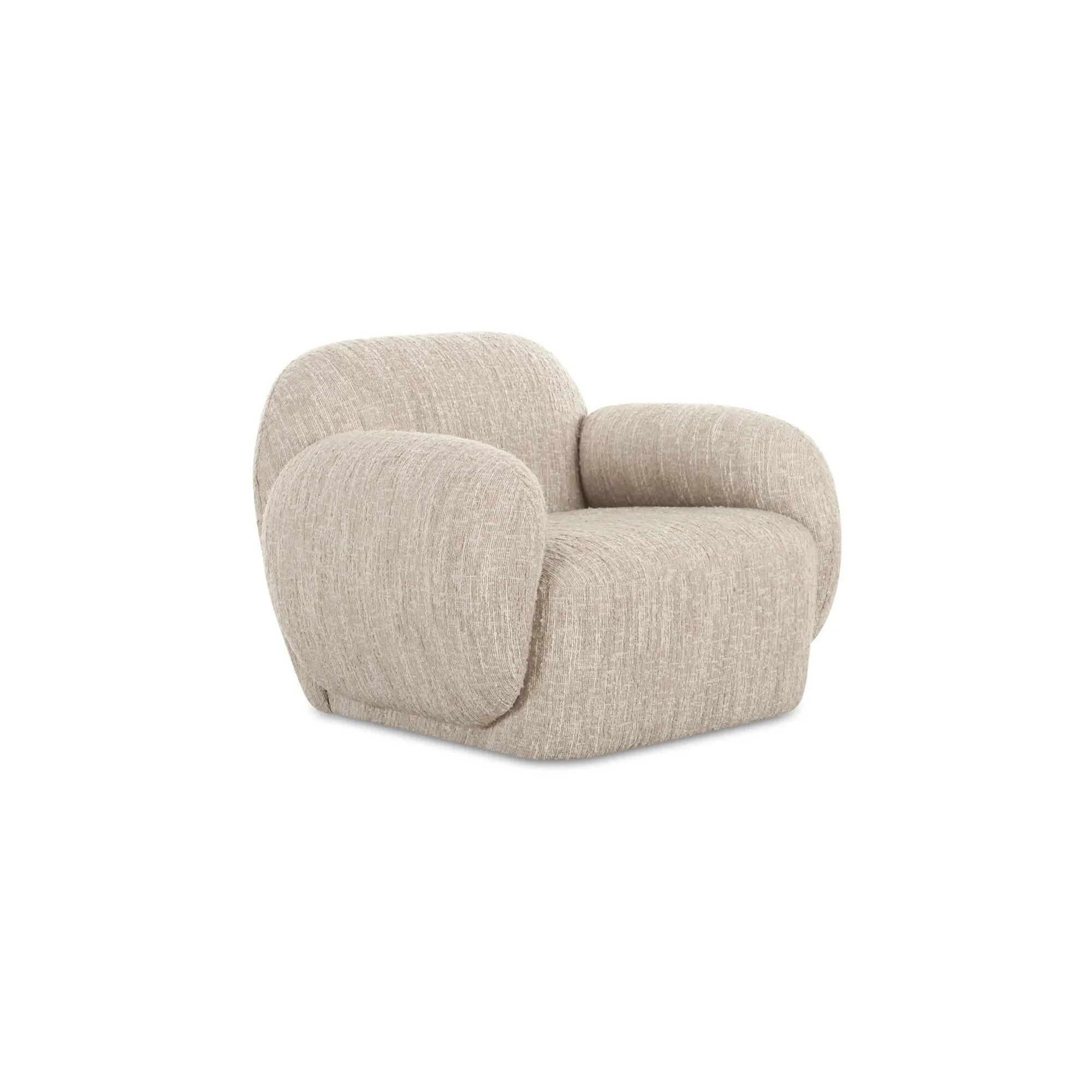 Moe's Home Collection Hazel Off White Lounge Chair - Image 4