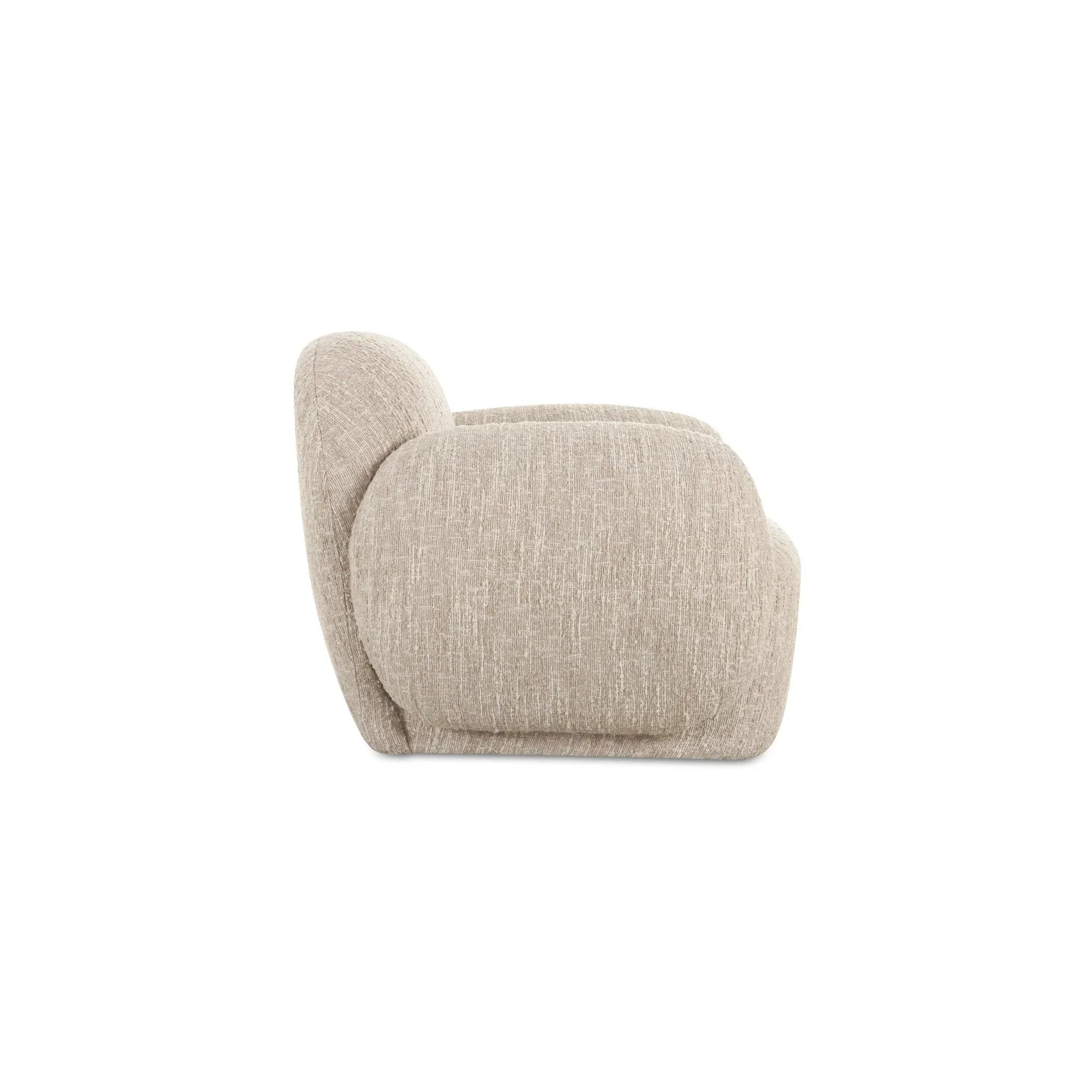 Moe's Home Collection Hazel Off White Lounge Chair - Image 5
