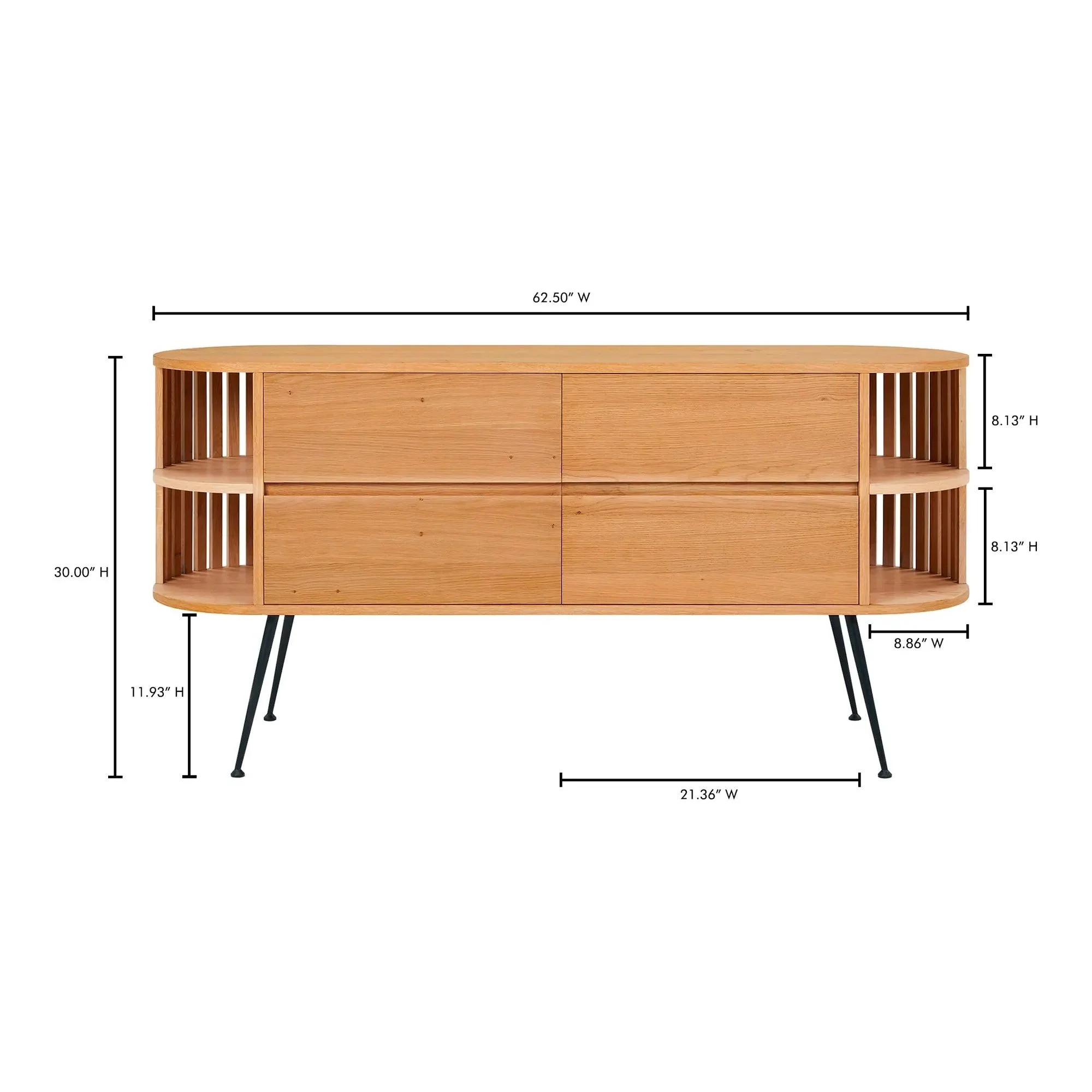 Moe's Home Collection Henrich White Sideboard White - Image 9