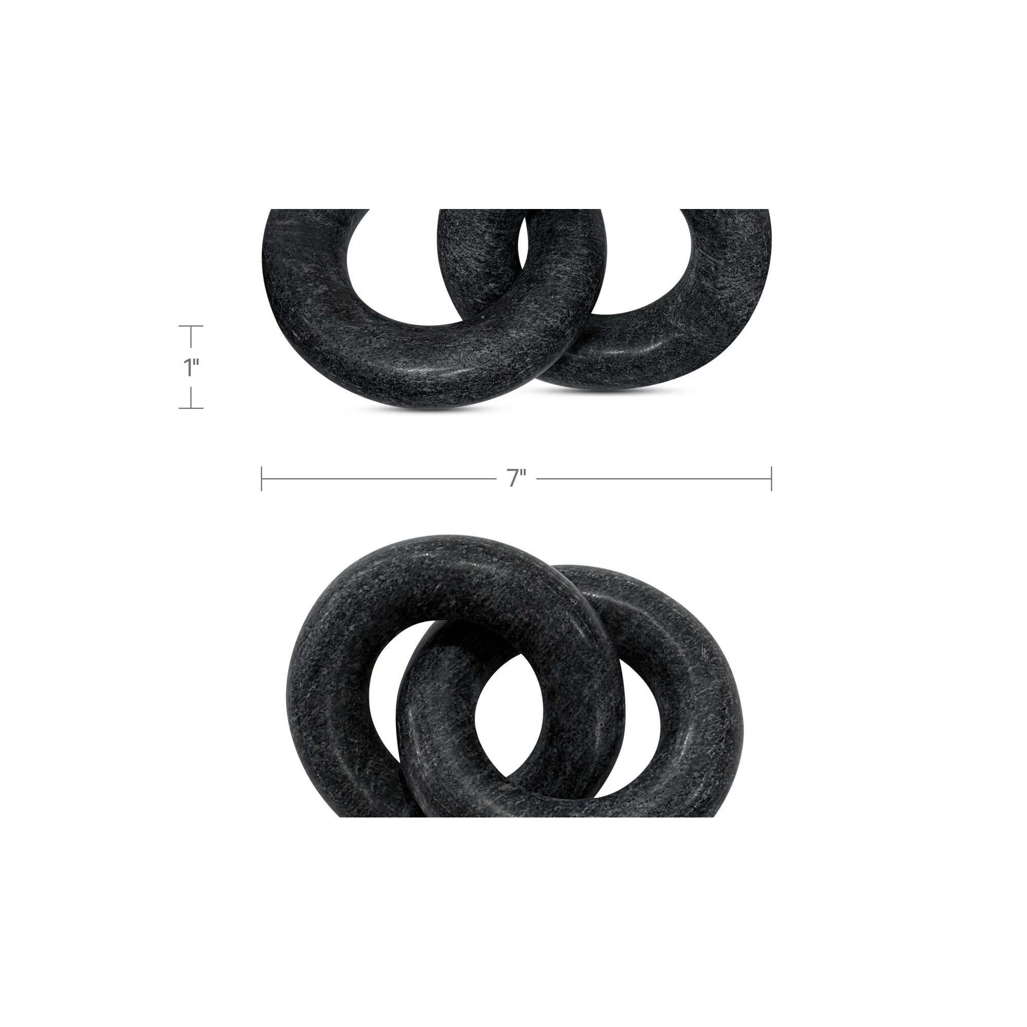 Moe's Home Hera Tabletop Decor Black Marble - Image 6