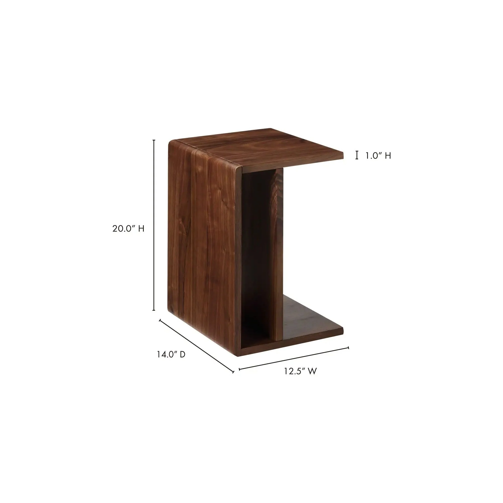Moe's Home Collection Hiroki Brown Accent Table Brown - Image 5