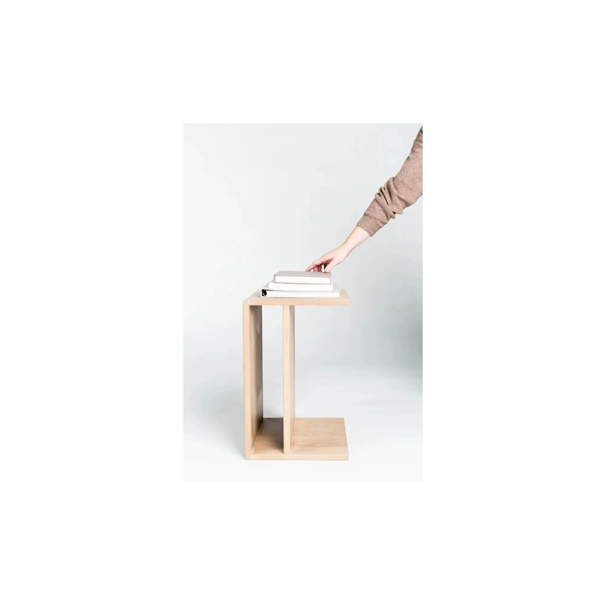 Moe's Home Collection Hiroki White Oak Accent Table - Image 3