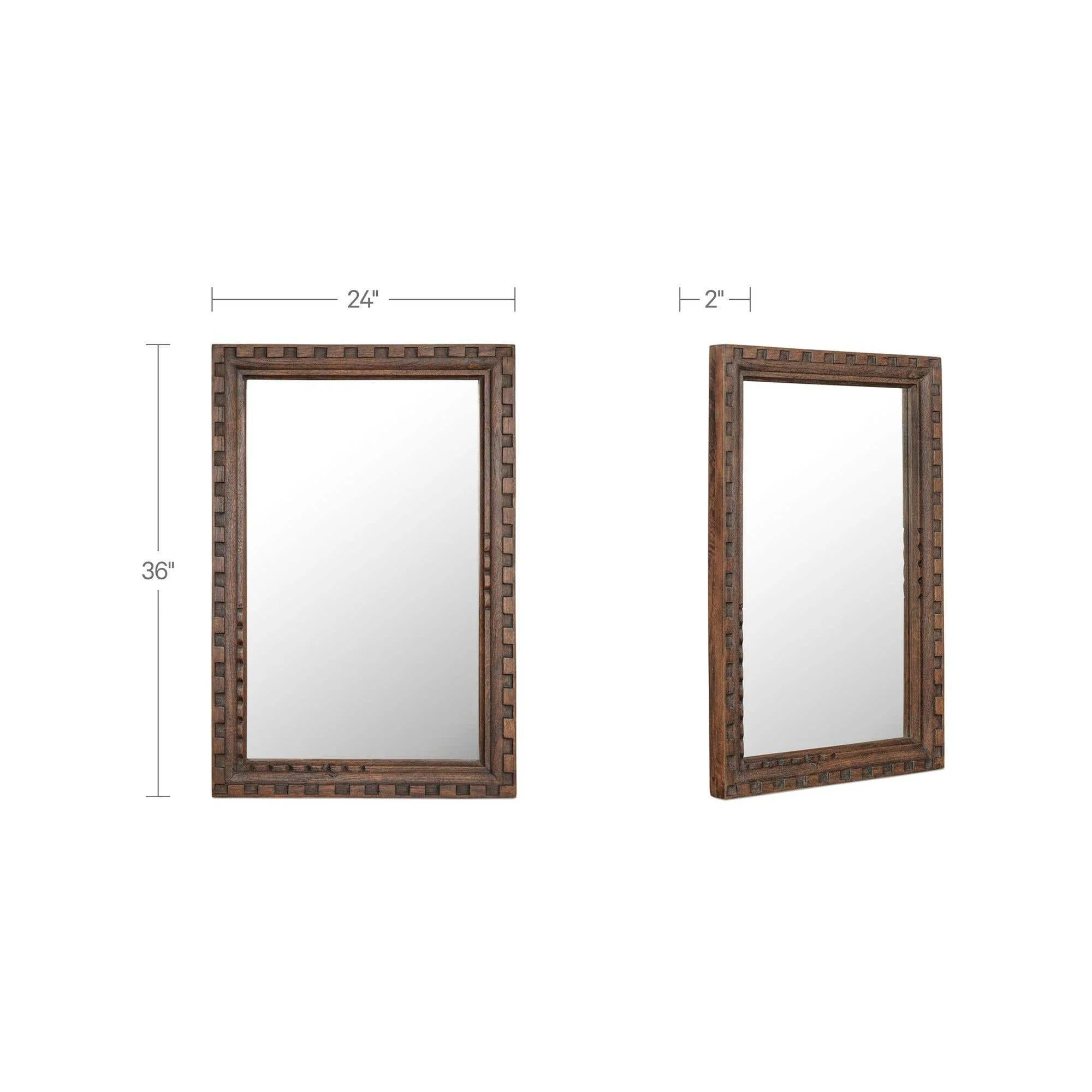 Moe's Home Holland Mirror Large Brown - Image 7