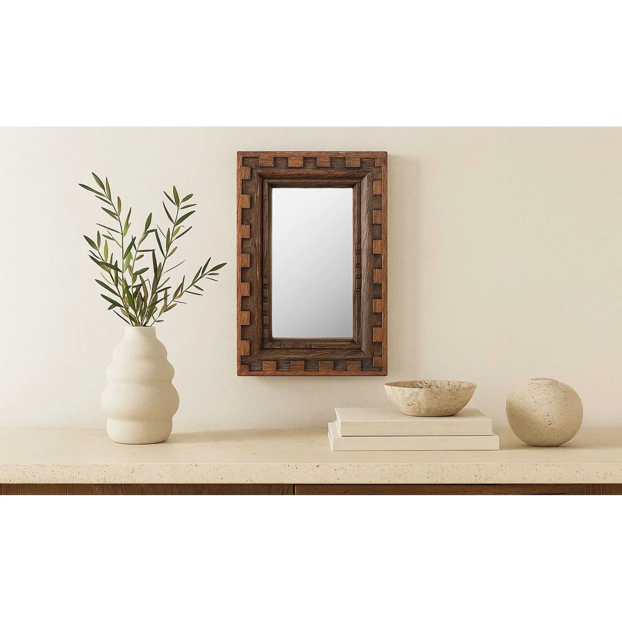 Moe's Home Holland Mirror Small Brown - Image 3