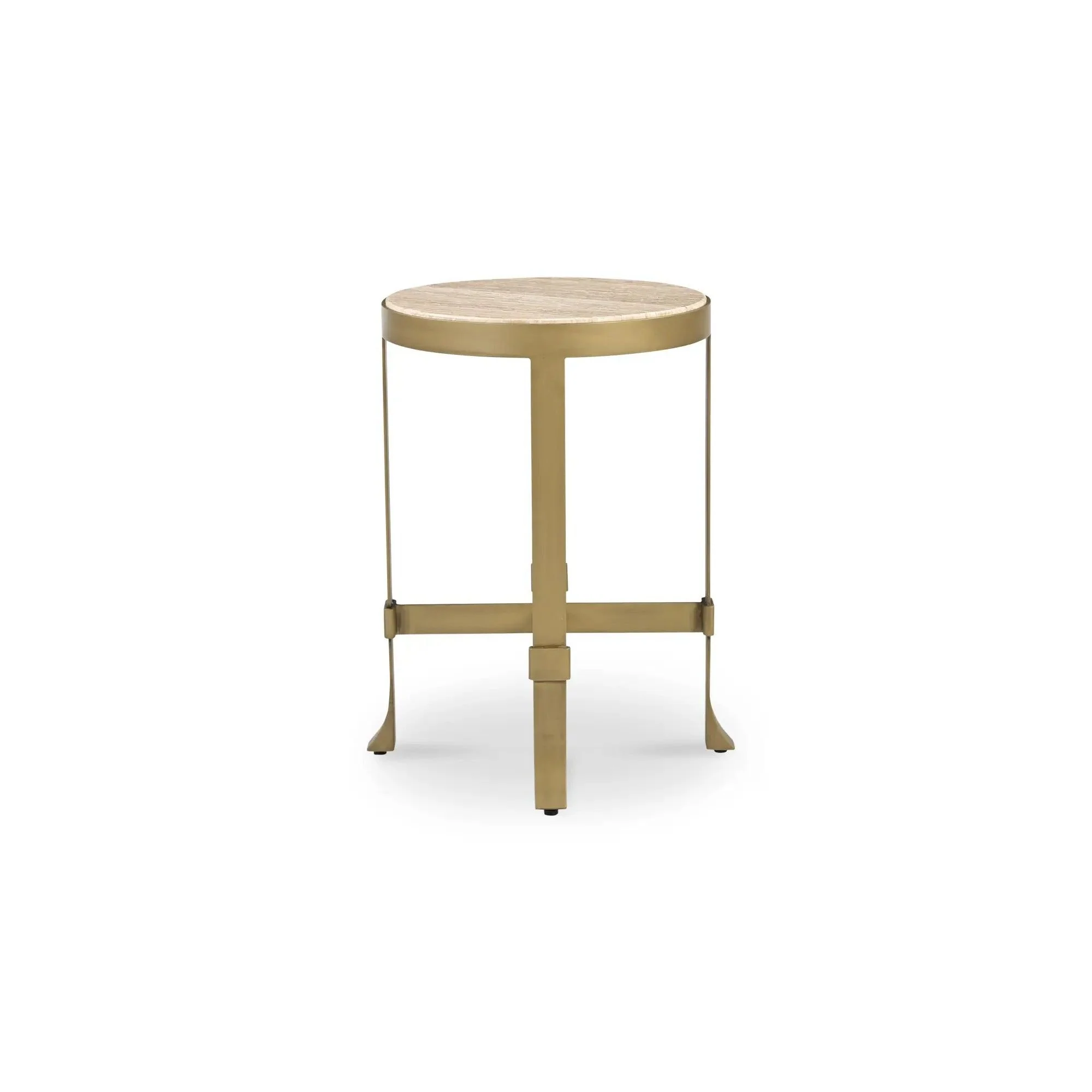 Moe's Home Collection Holli Travertine Side Table - Image 2