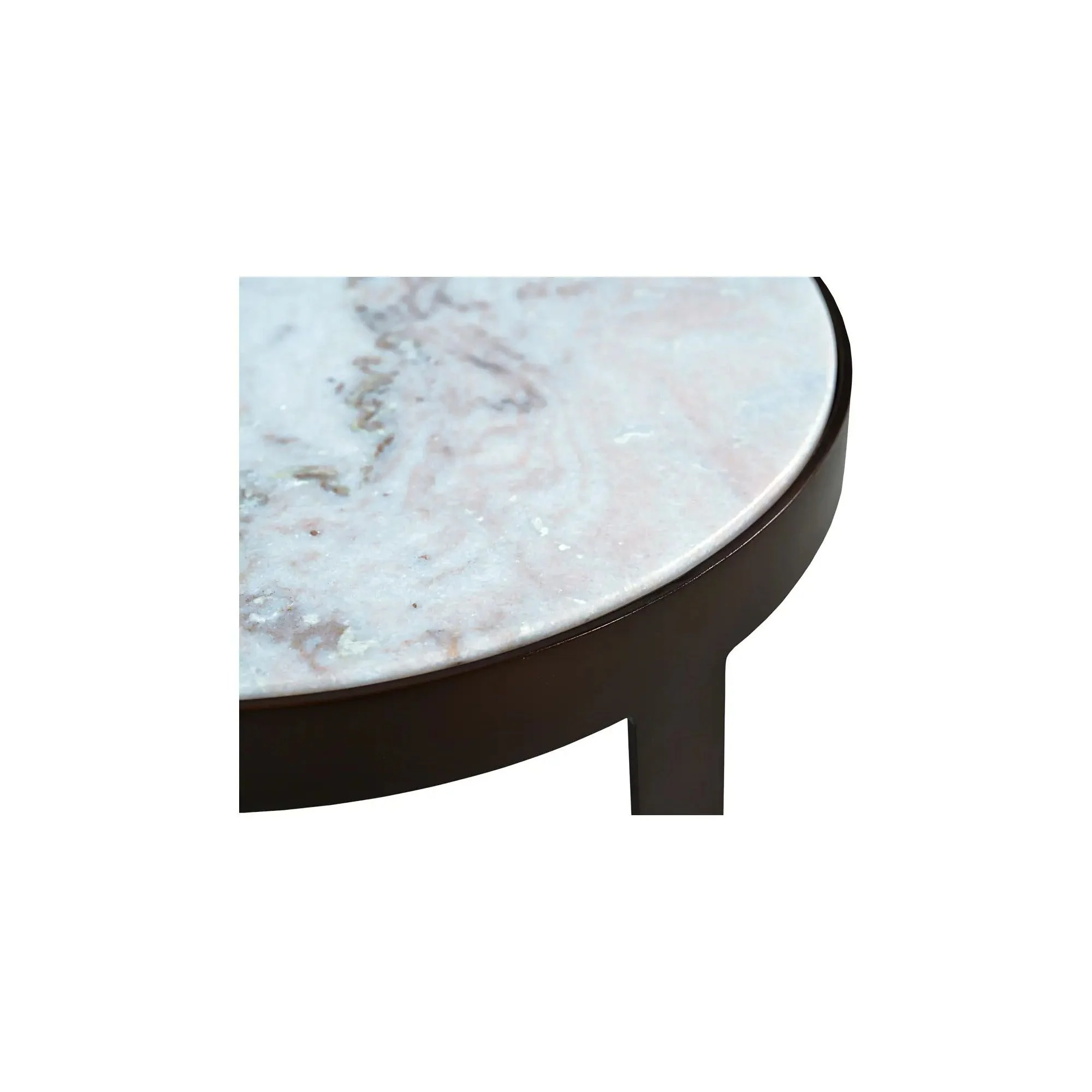Moe's Home Collection Holli White Marble Side Table - Image 11