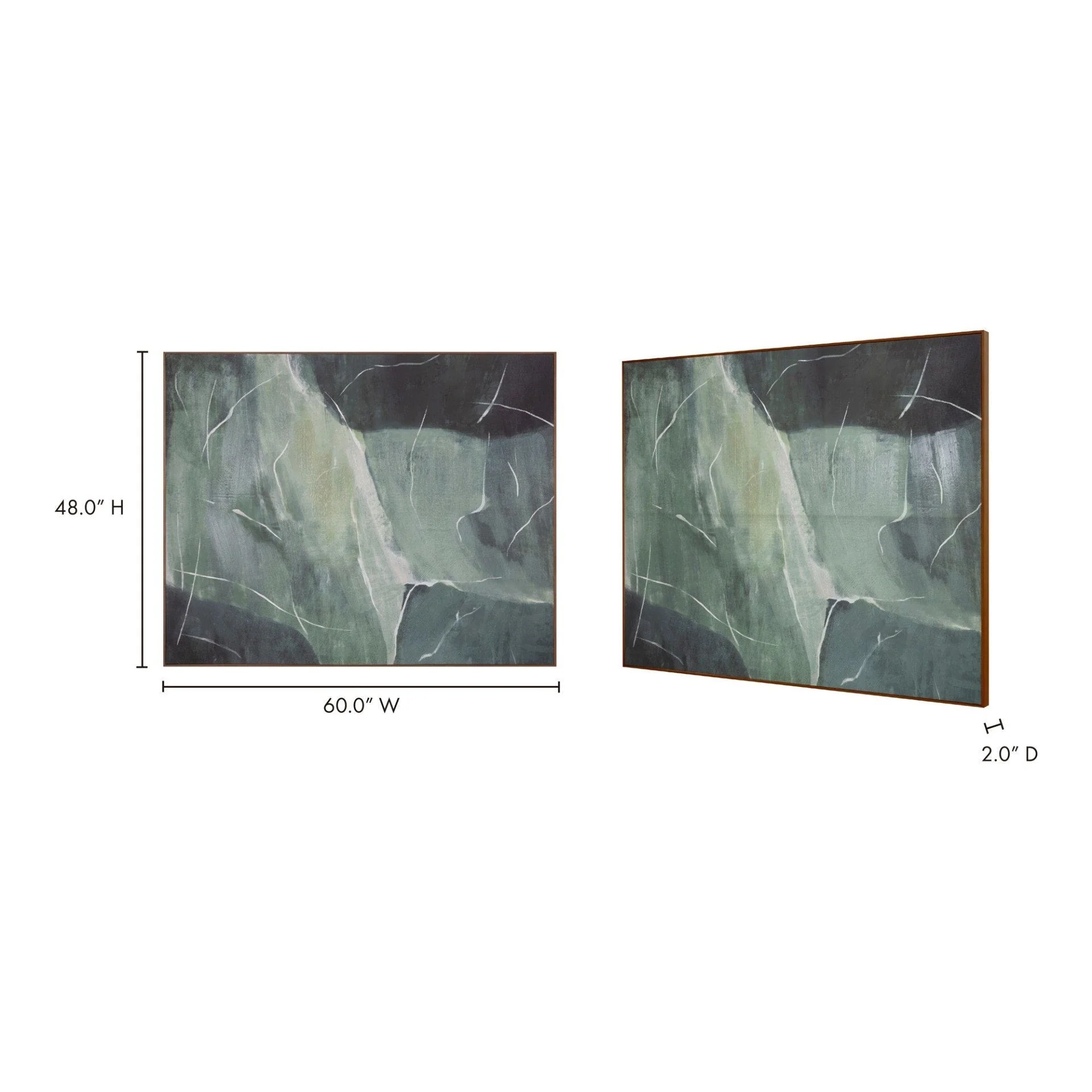 Moe's Home Impression Framed Painting Verdant Palette - Image 7