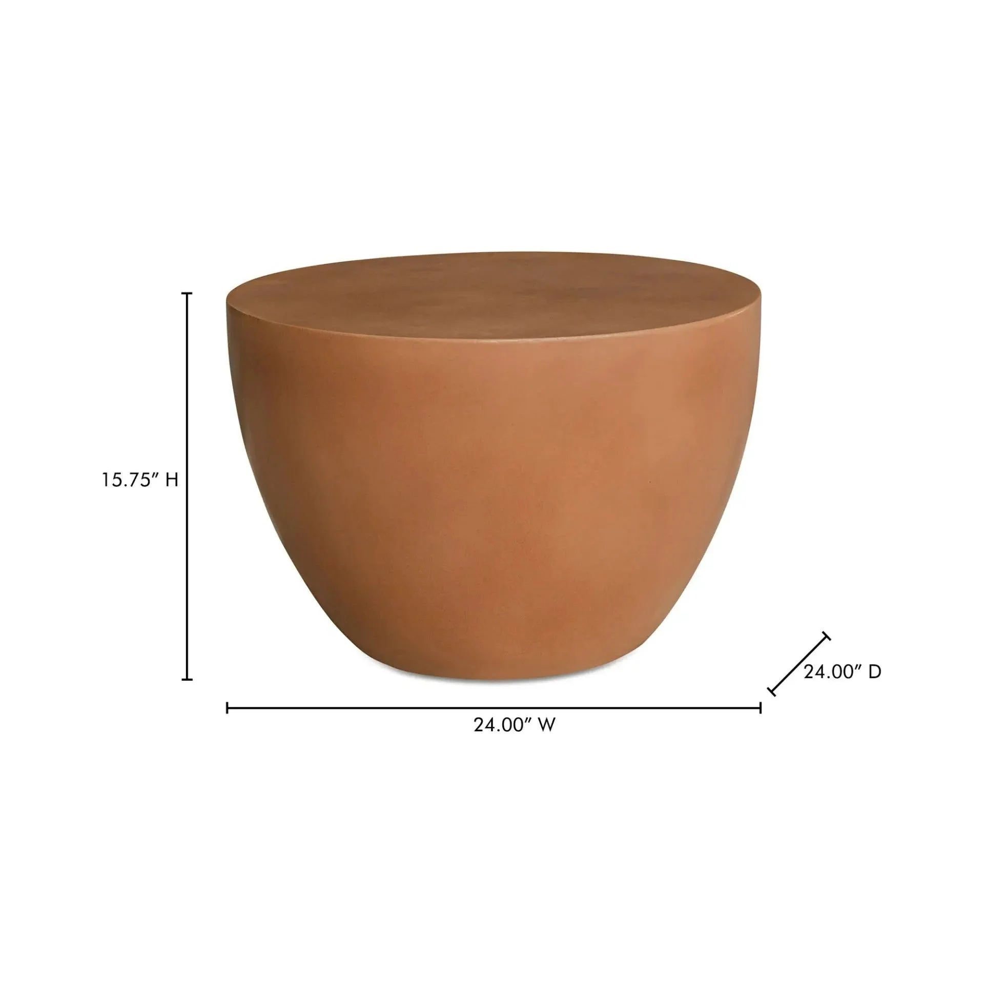 Moe's Home Collection Insitu Terracotta Side Table - Image 5
