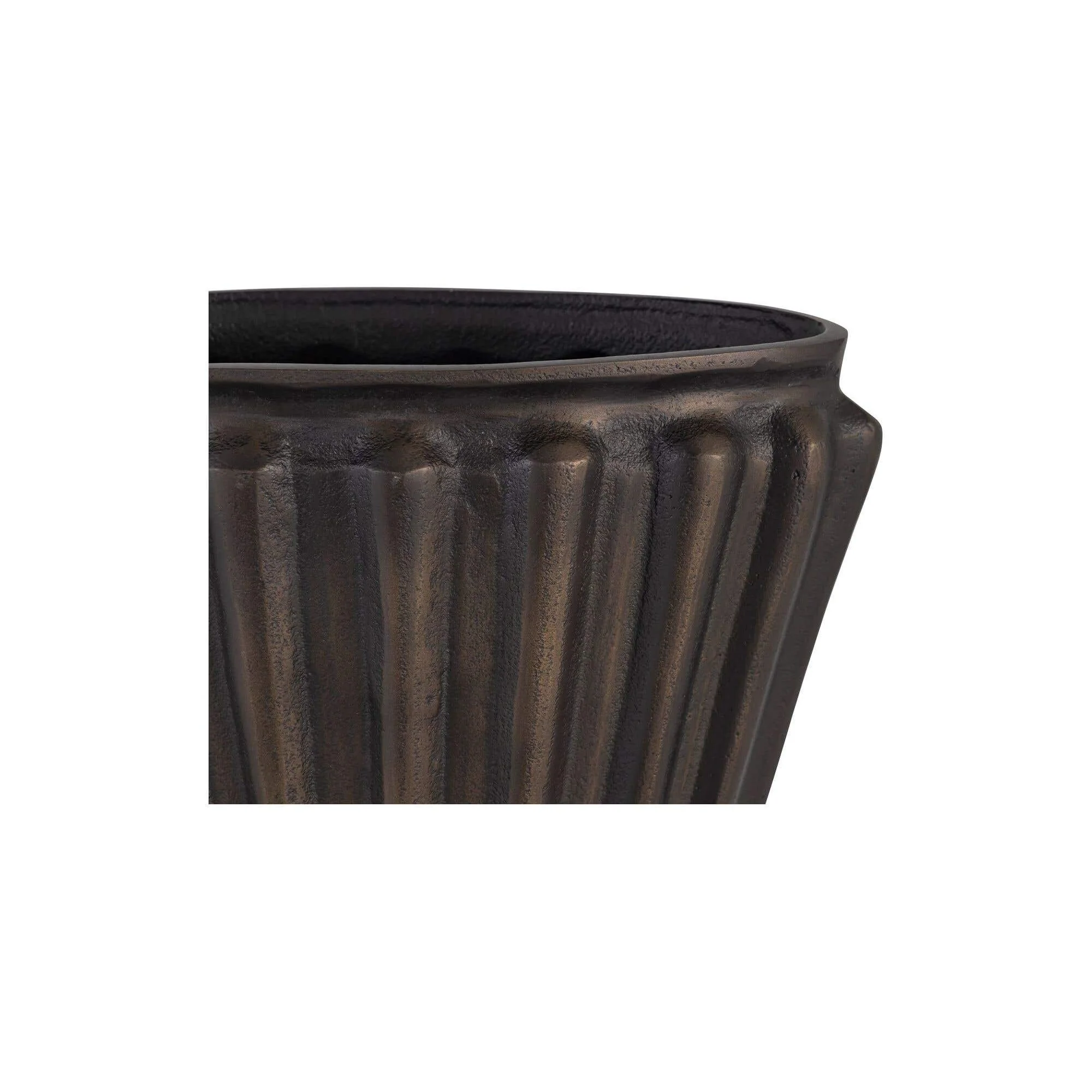 Moe's Home Jade Vase Antique Brass Cast Aluminum - Image 4