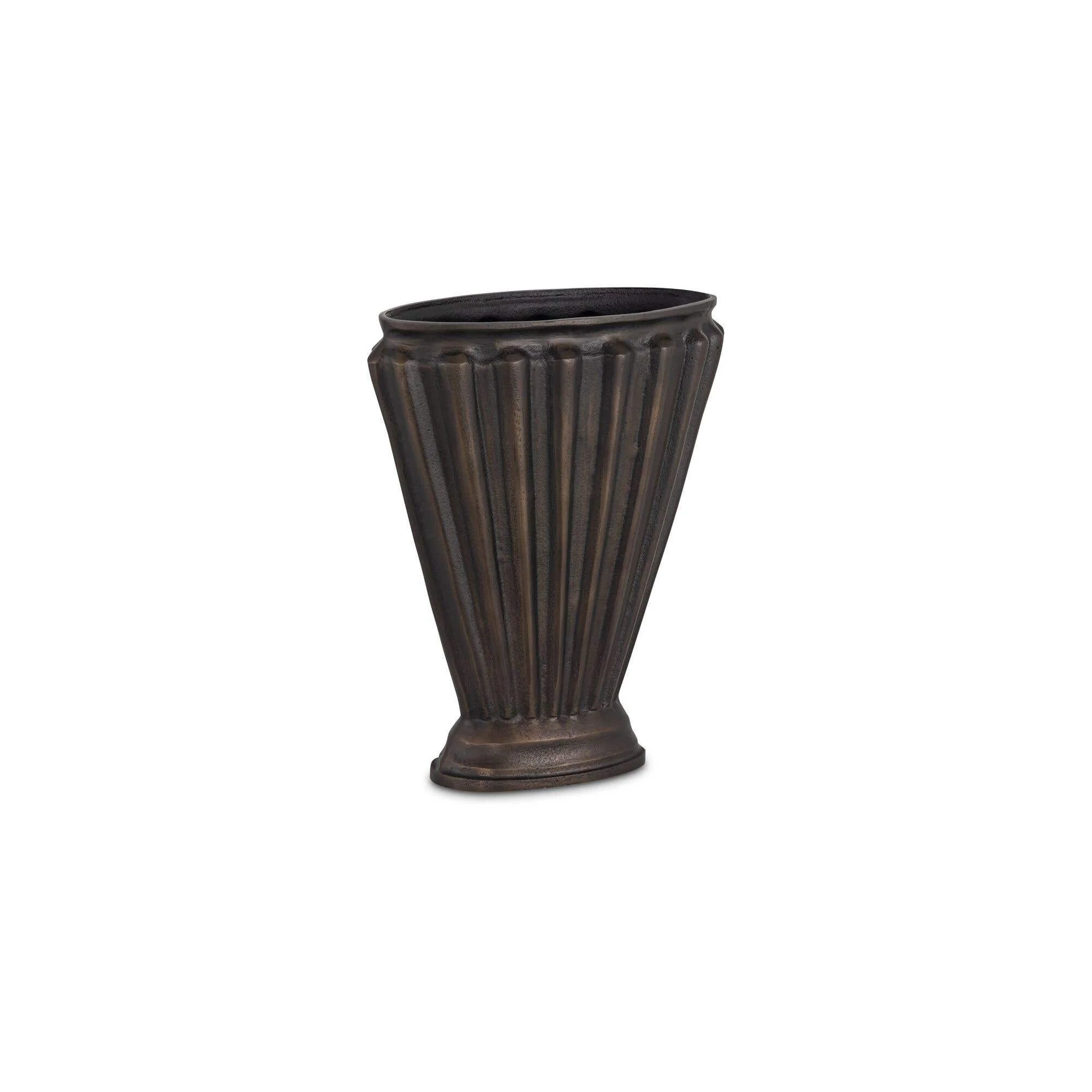 Moe's Home Jade Vase Antique Brass Cast Aluminum - Image 6