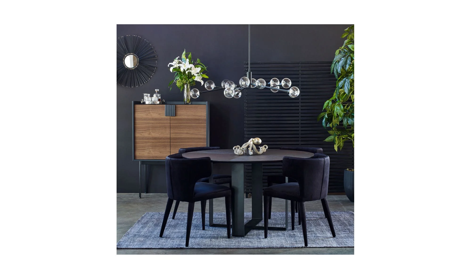 Moe's Home Jennaya Dining Chair Black - Image 4
