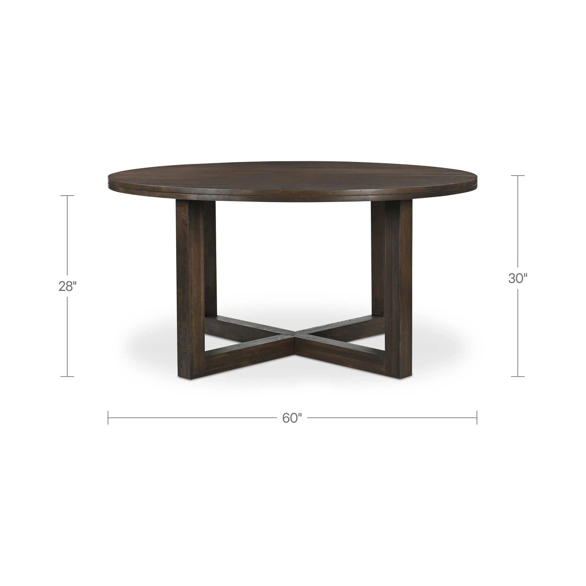 Moe's Home Joel Dining Table Dark Brown - Image 12