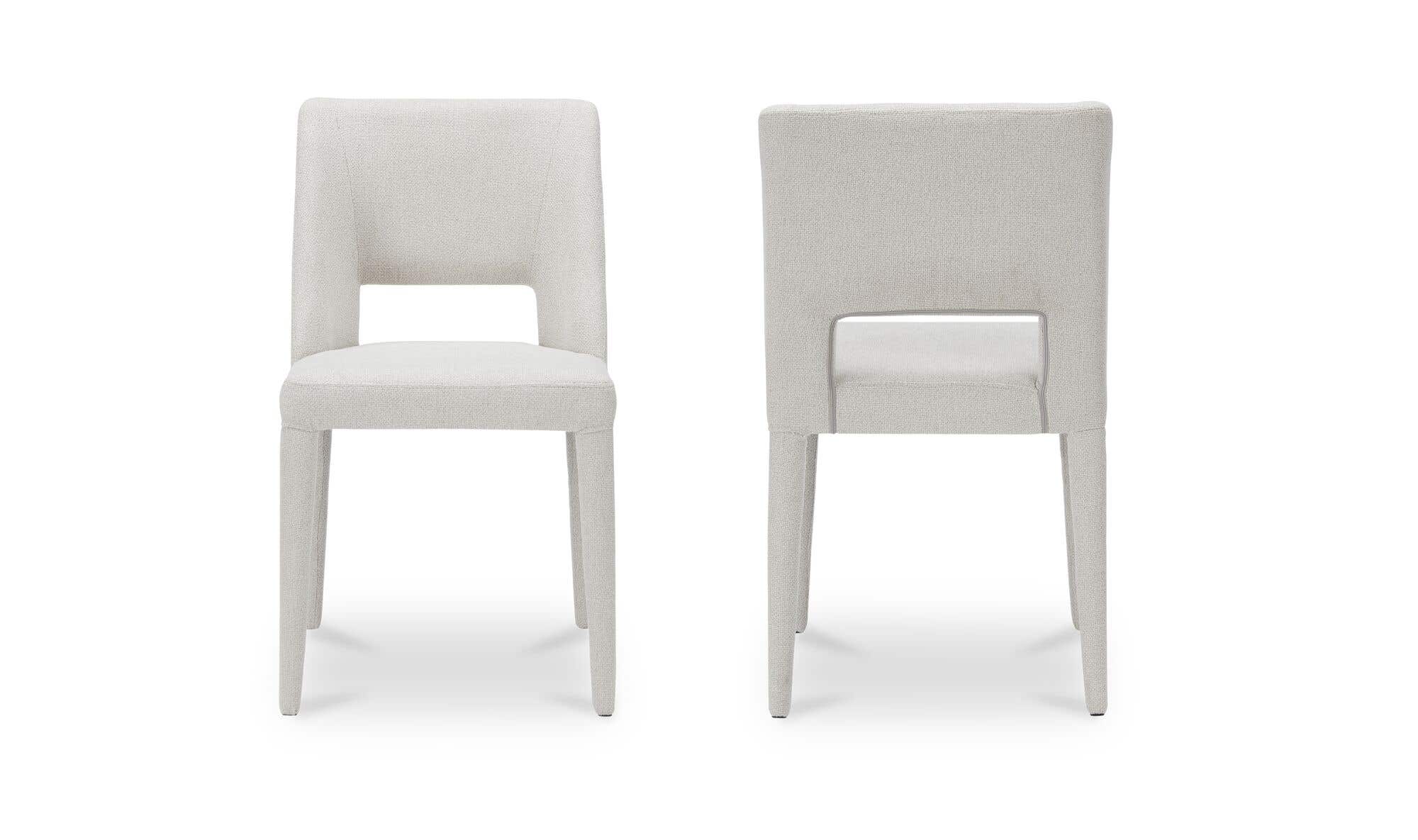 Moe's Home Joyce Dining Chair Beige-Set of Two - Image 4