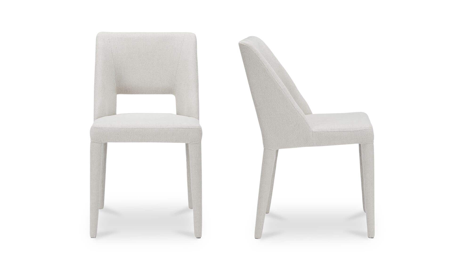 Moe's Home Joyce Dining Chair Beige-Set of Two - Image 5