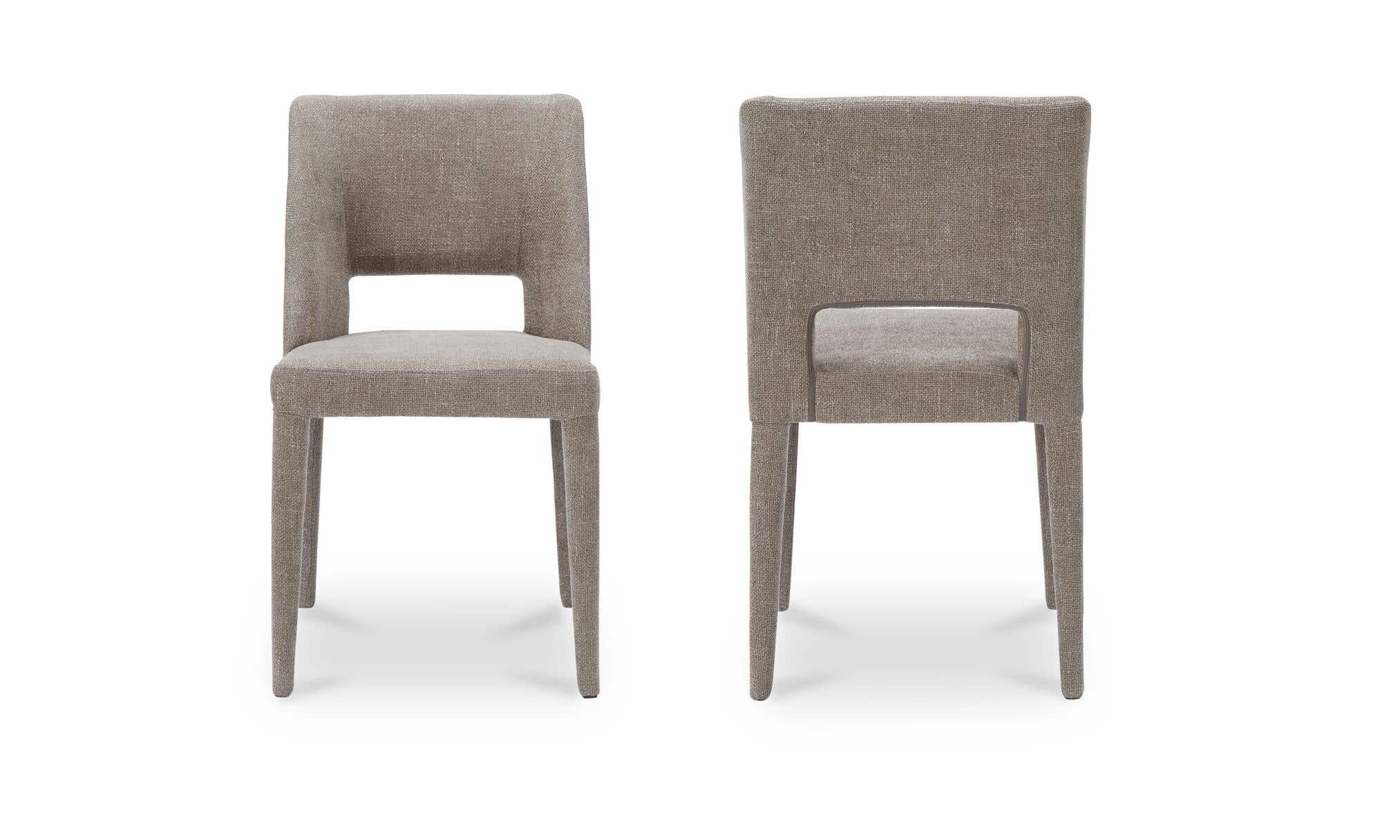 Moe's Home Joyce Dining Chair Light Brown-Set of Two - Image 3