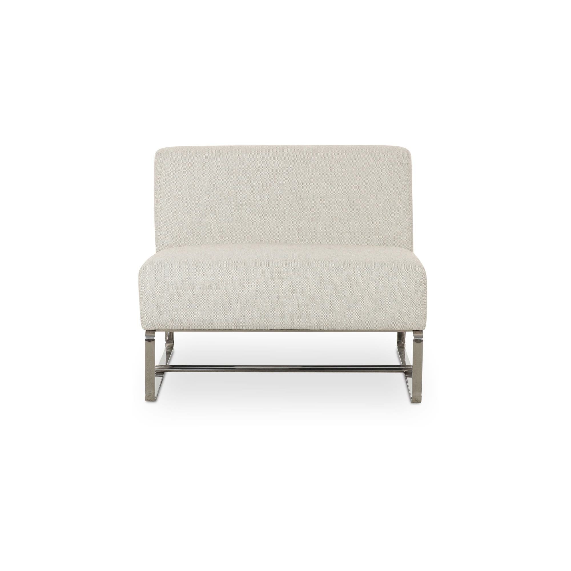 Moe's Home Collection Jules Flecked Beige Outdoor Accent Chair