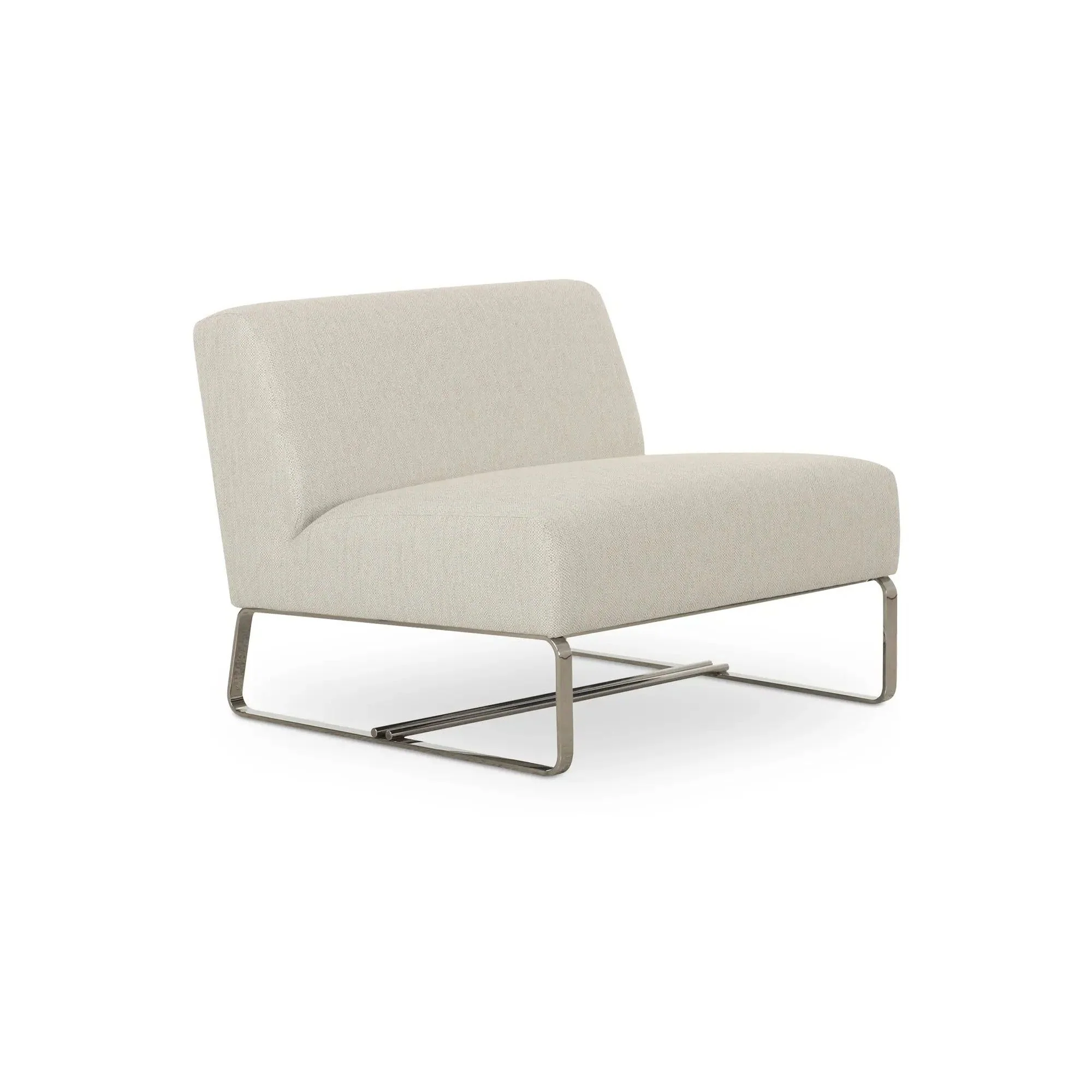Moe's Home Collection Jules Flecked Beige Outdoor Accent Chair - Image 4