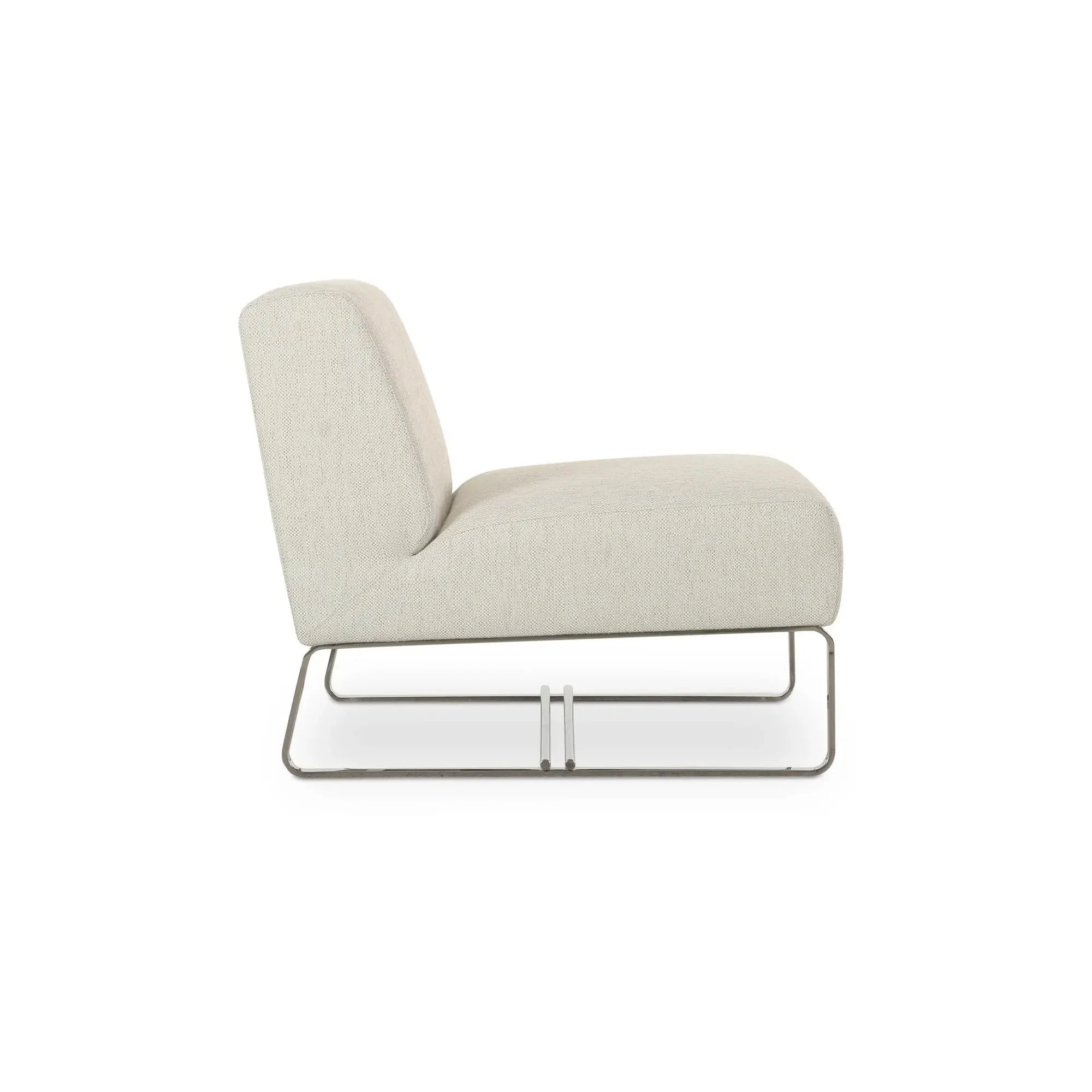 Moe's Home Collection Jules Flecked Beige Outdoor Accent Chair - Image 5
