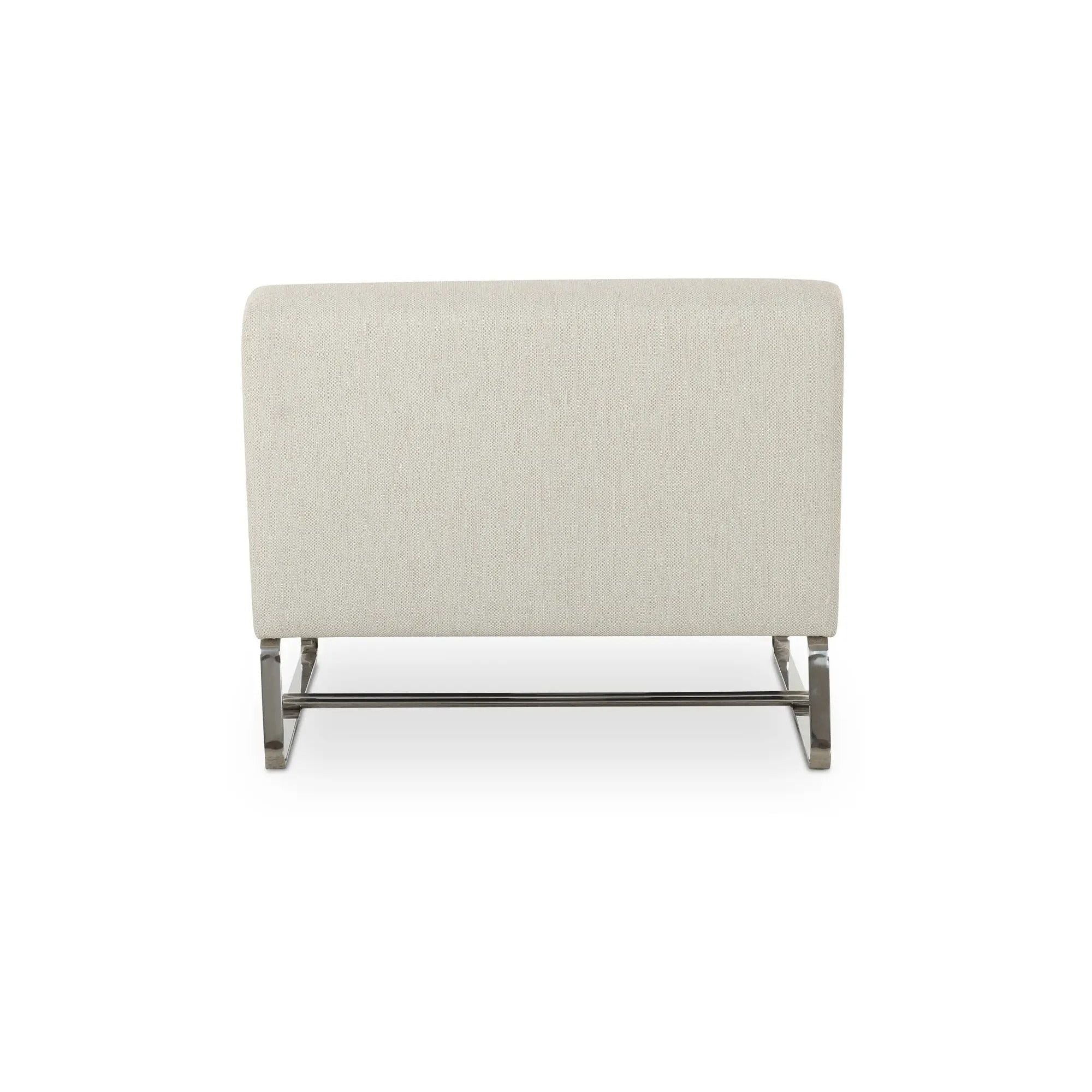Moe's Home Collection Jules Flecked Beige Outdoor Accent Chair - Image 6