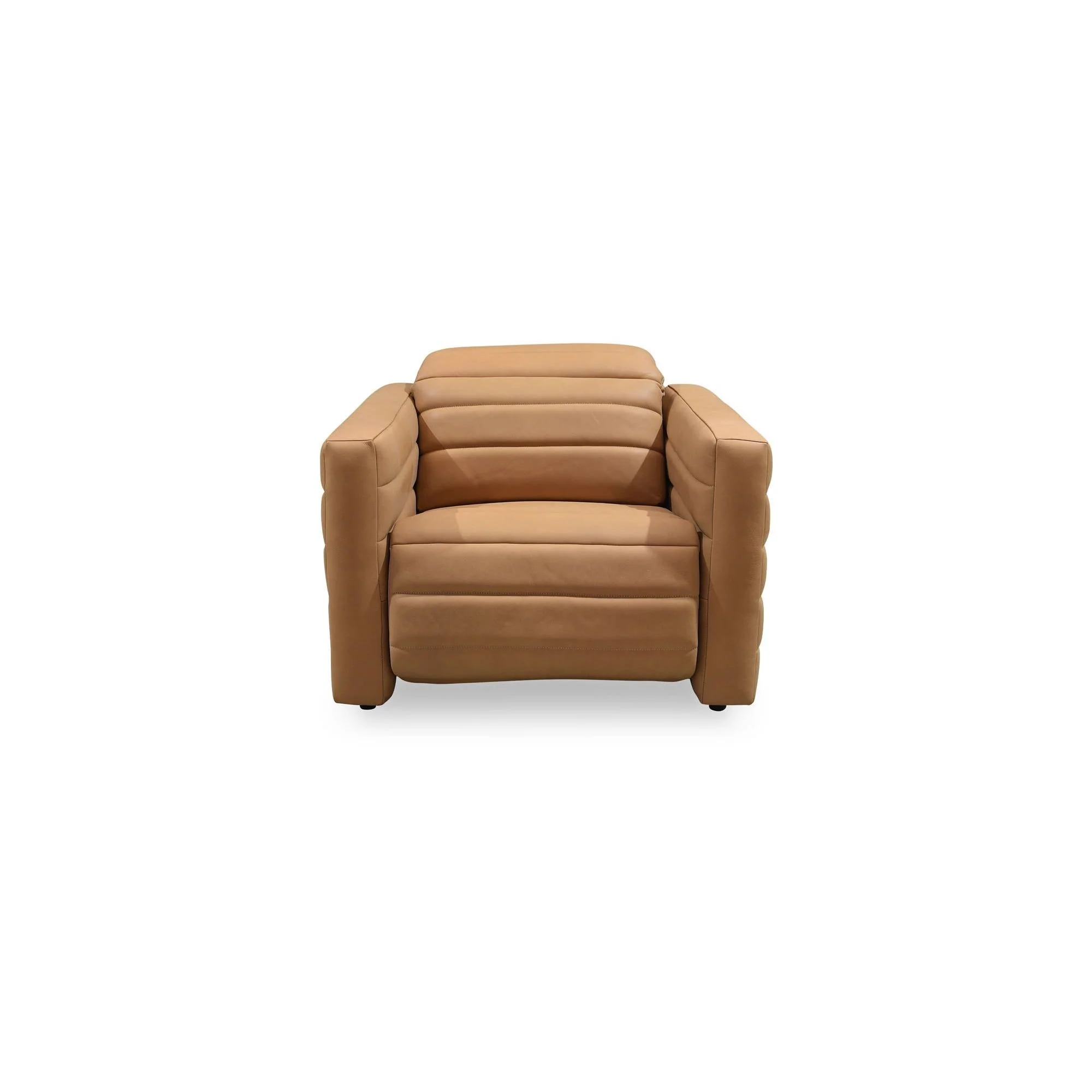 Moe's Home Collection Juno Tan Leather Power Recliner Chair